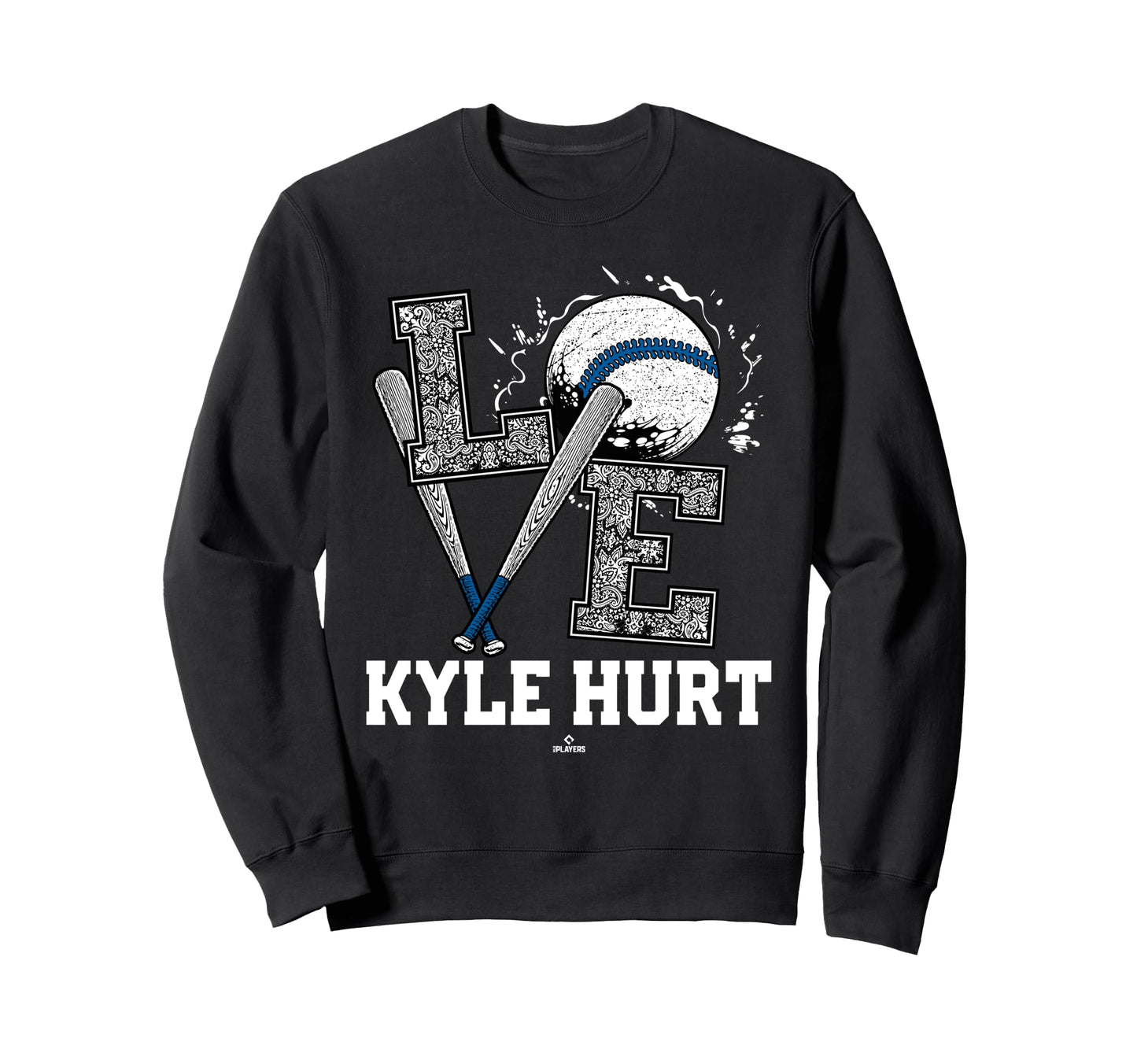 Distressed Baseball Love Kyle Hurt Sweatshirt - Streetwear Style Men Women - T-Shirt, Sweatshirt, Hoodie
