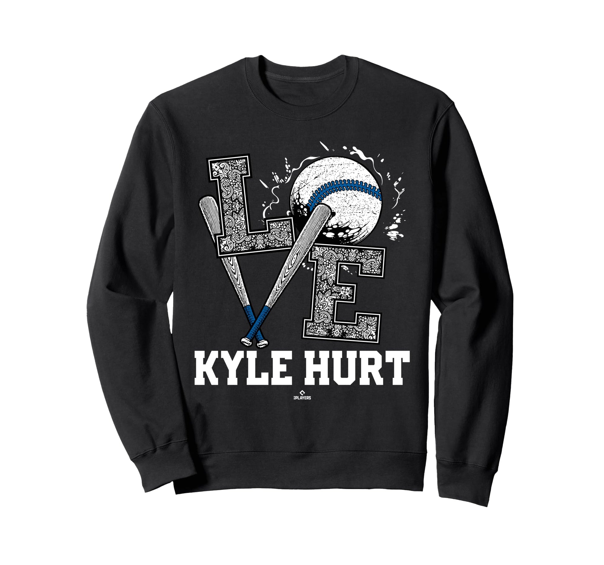 Distressed Baseball Love Kyle Hurt Sweatshirt - Streetwear Style Men Women - T-Shirt, Sweatshirt, Hoodie
