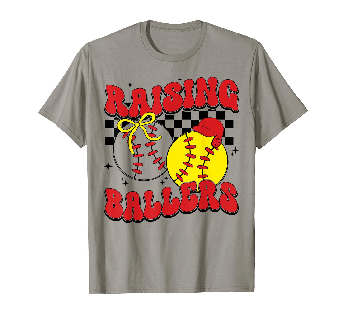 Busy Raising Ballers Softball And T-Shirt - Custom Art Print Unisex - T-Shirt, Sweatshirt, Hoodie