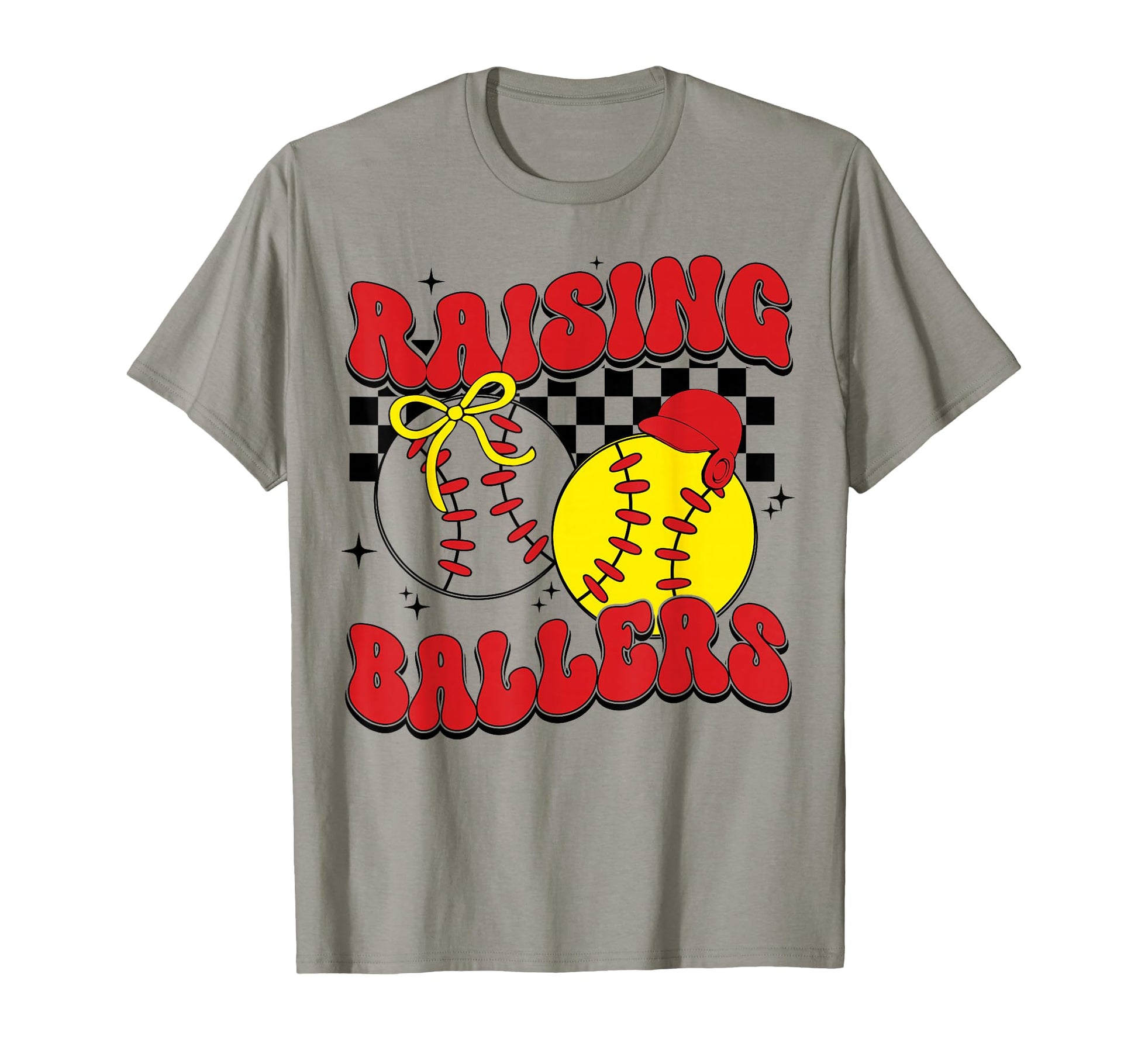 Busy Raising Ballers Softball And T-Shirt - Custom Art Print Unisex - T-Shirt, Sweatshirt, Hoodie