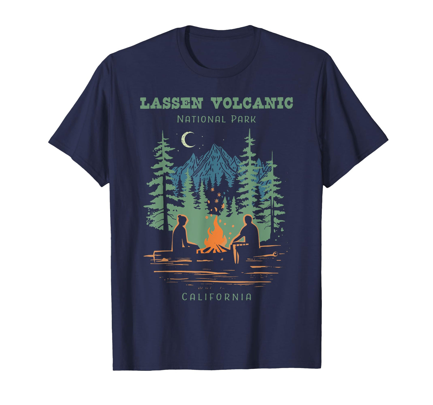 Lassen Volcanic National Park T-Shirt - Minimalist Print for Adults - T-Shirt, Sweatshirt, Hoodie