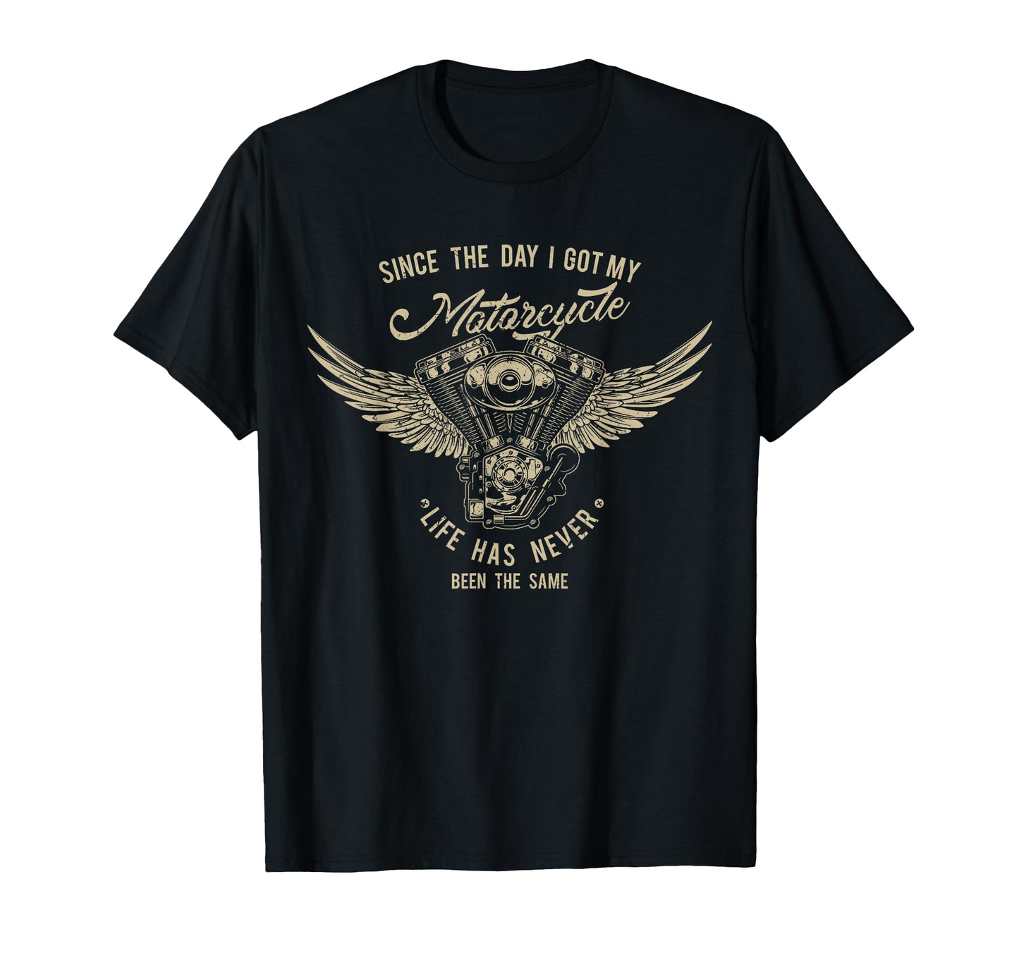 Motorcycle Winged Engine Bikers Gift T-Shirt - Custom Art Print Unisex - T-Shirt, Sweatshirt, Hoodie