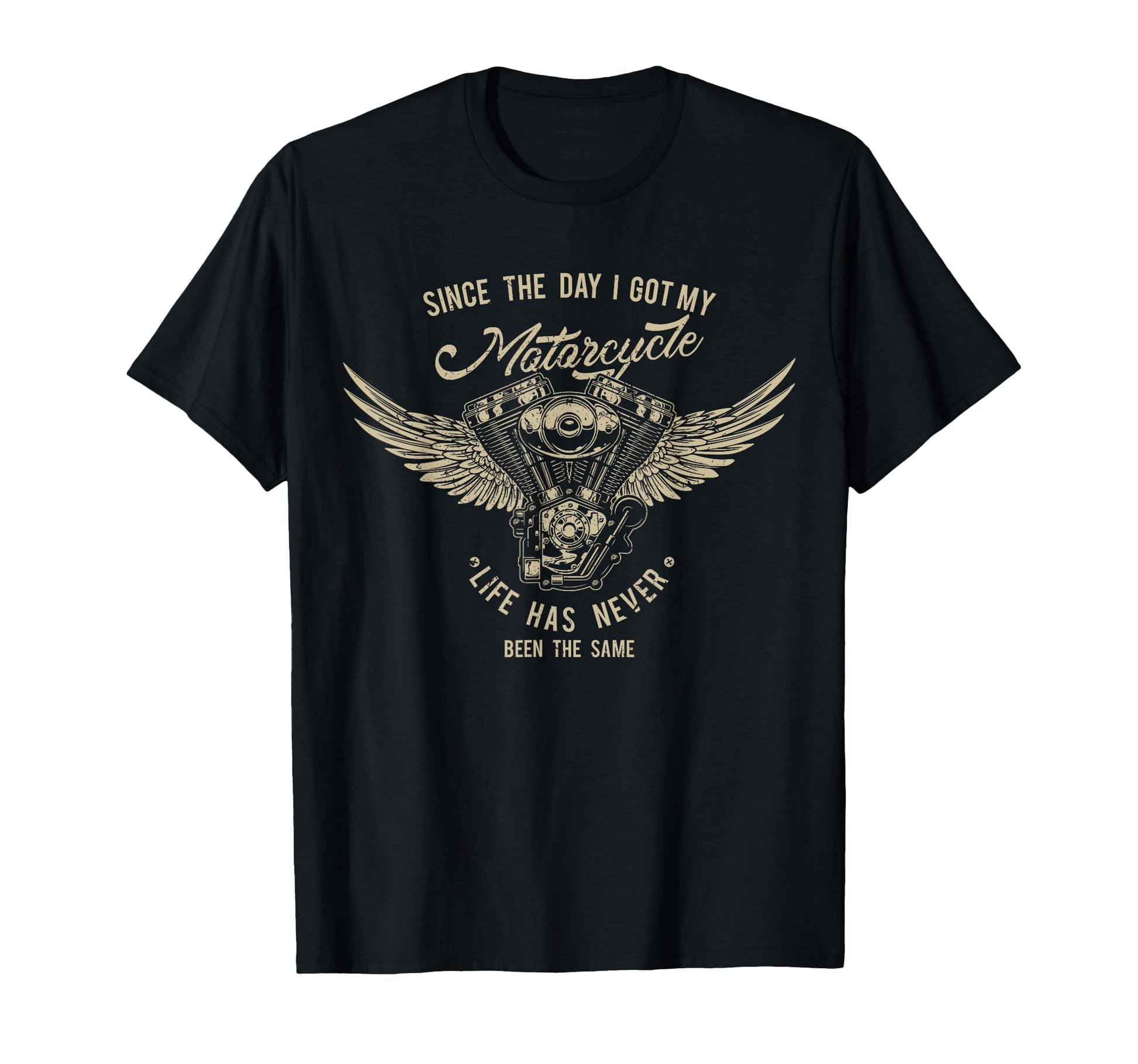 Motorcycle Winged Engine Bikers Gift T-Shirt - Custom Art Print Unisex - T-Shirt, Sweatshirt, Hoodie