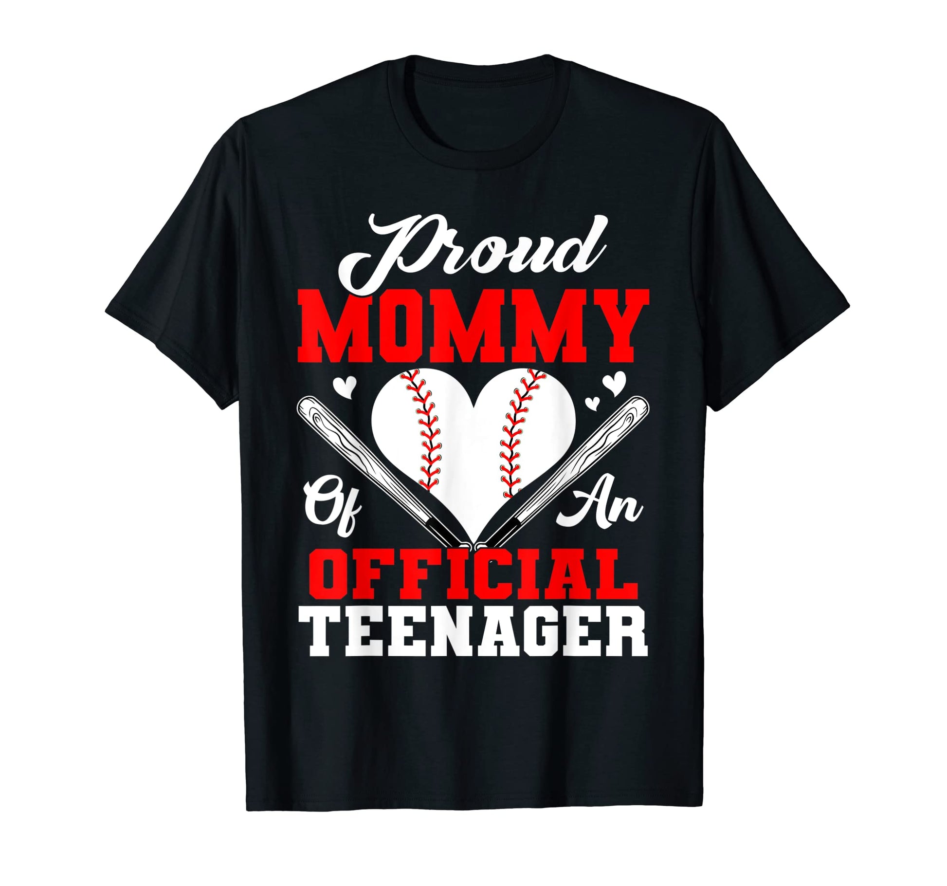 13Th Birthday Baseball Proud Mommy T-Shirt - Custom Art Print Men Women - T-Shirt, Sweatshirt, Hoodie