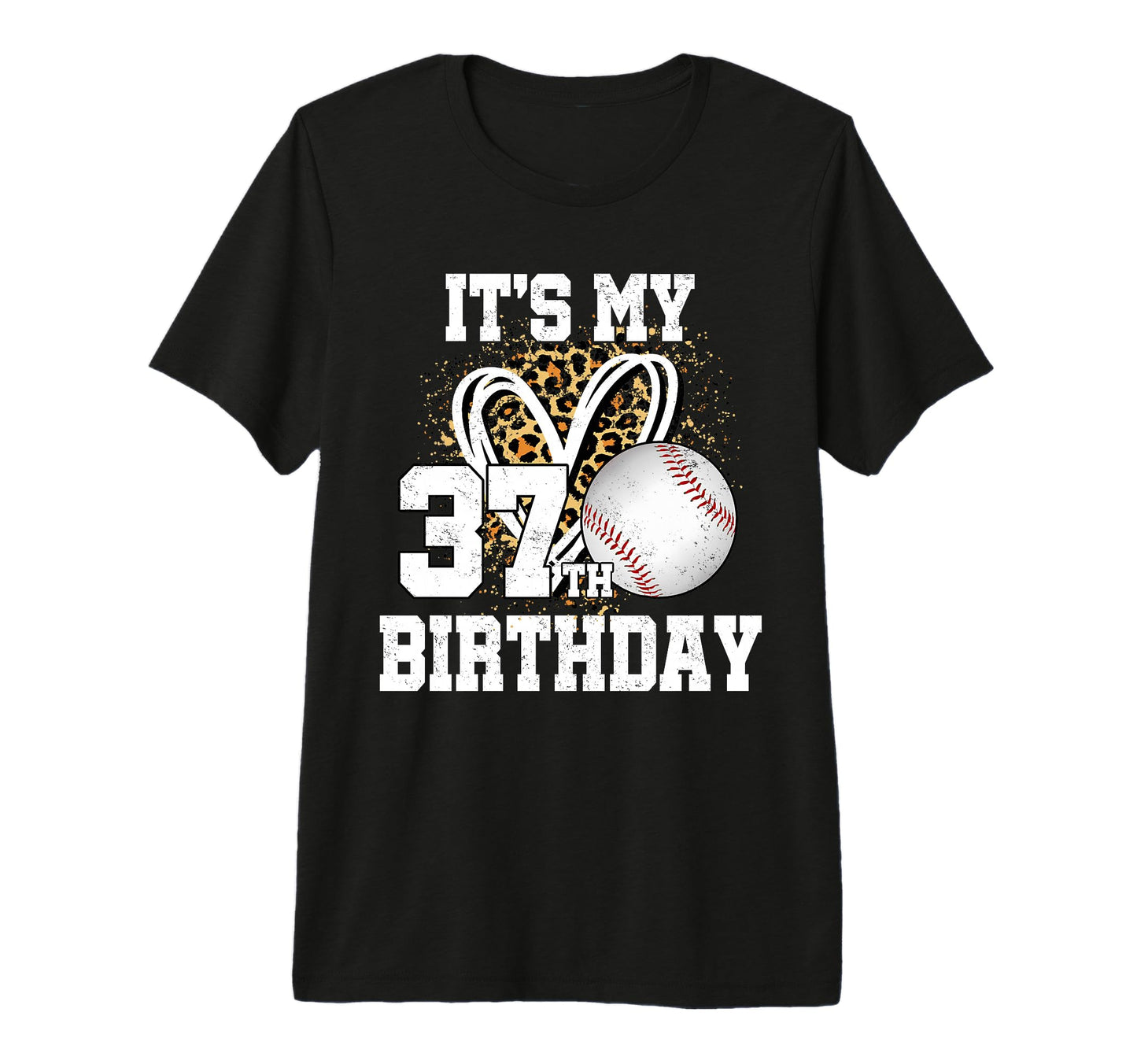 Its My 37Th Birthday Baseball 37 T-Shirt - Custom Art Print for Adults - T-Shirt, Sweatshirt, Hoodie