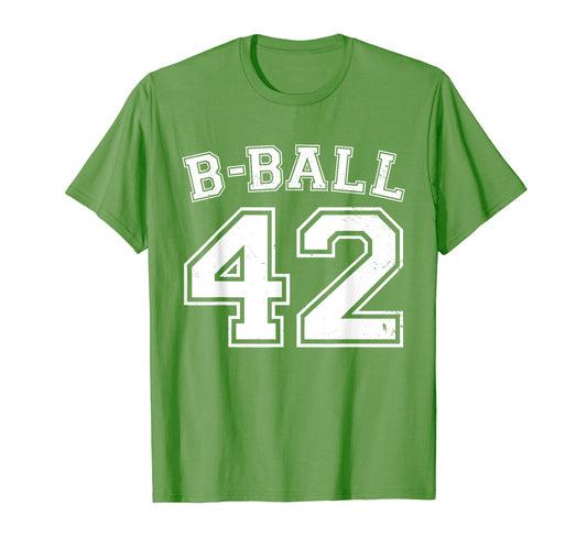 B Ball Basketball Player Number 42 T-Shirt - Graphic Print for Adults - T-Shirt, Sweatshirt, Hoodie
