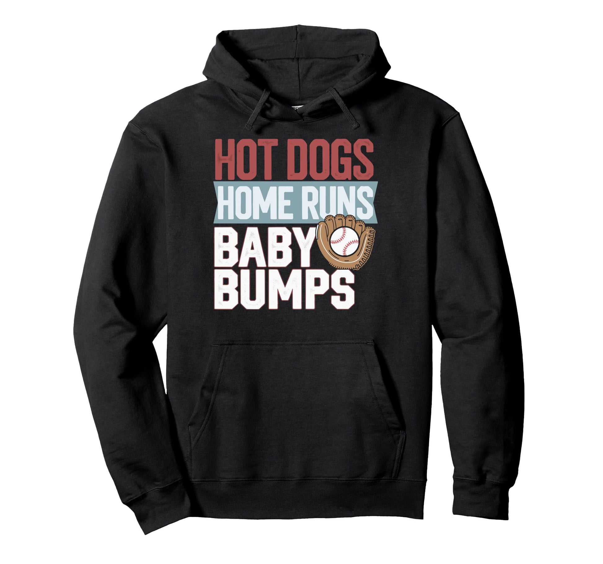 Hot Dogs Home Runs Bumps Hoodie - Custom Art Print for Adults - T-Shirt, Sweatshirt, Hoodie