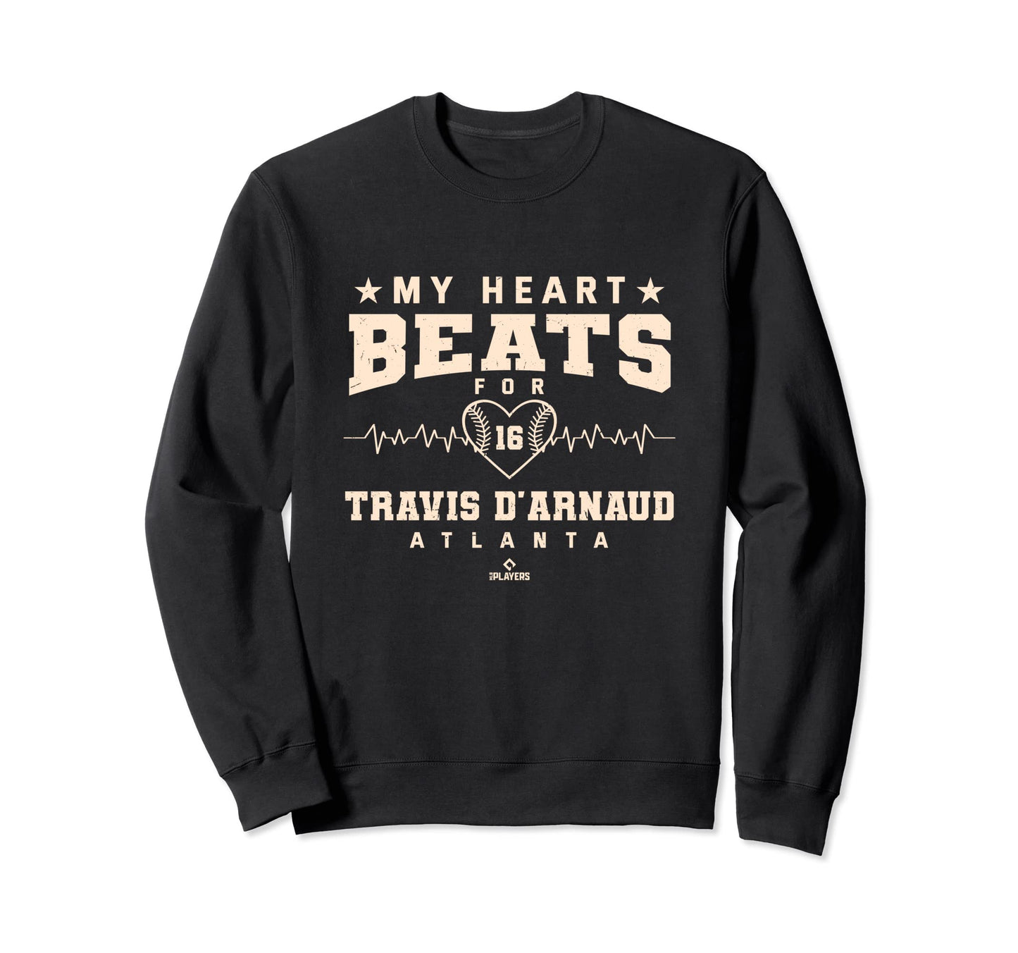 My Heart Beats Travis D Arnaud Sweatshirt - Aesthetic Graphic Unisex - T-Shirt, Sweatshirt, Hoodie