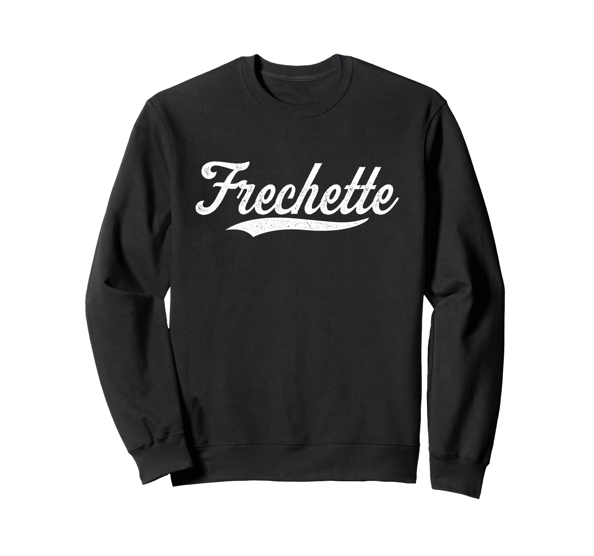 Distressed Script Garrett Frechette Sweatshirt - Trendy Graphic for Adults - T-Shirt, Sweatshirt, Hoodie