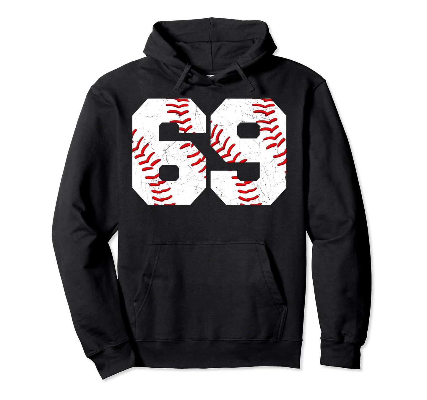 69 Birthday Baseball Theme Bday Party Hoodie - Unique Graphic Unisex - T-Shirt, Sweatshirt, Hoodie