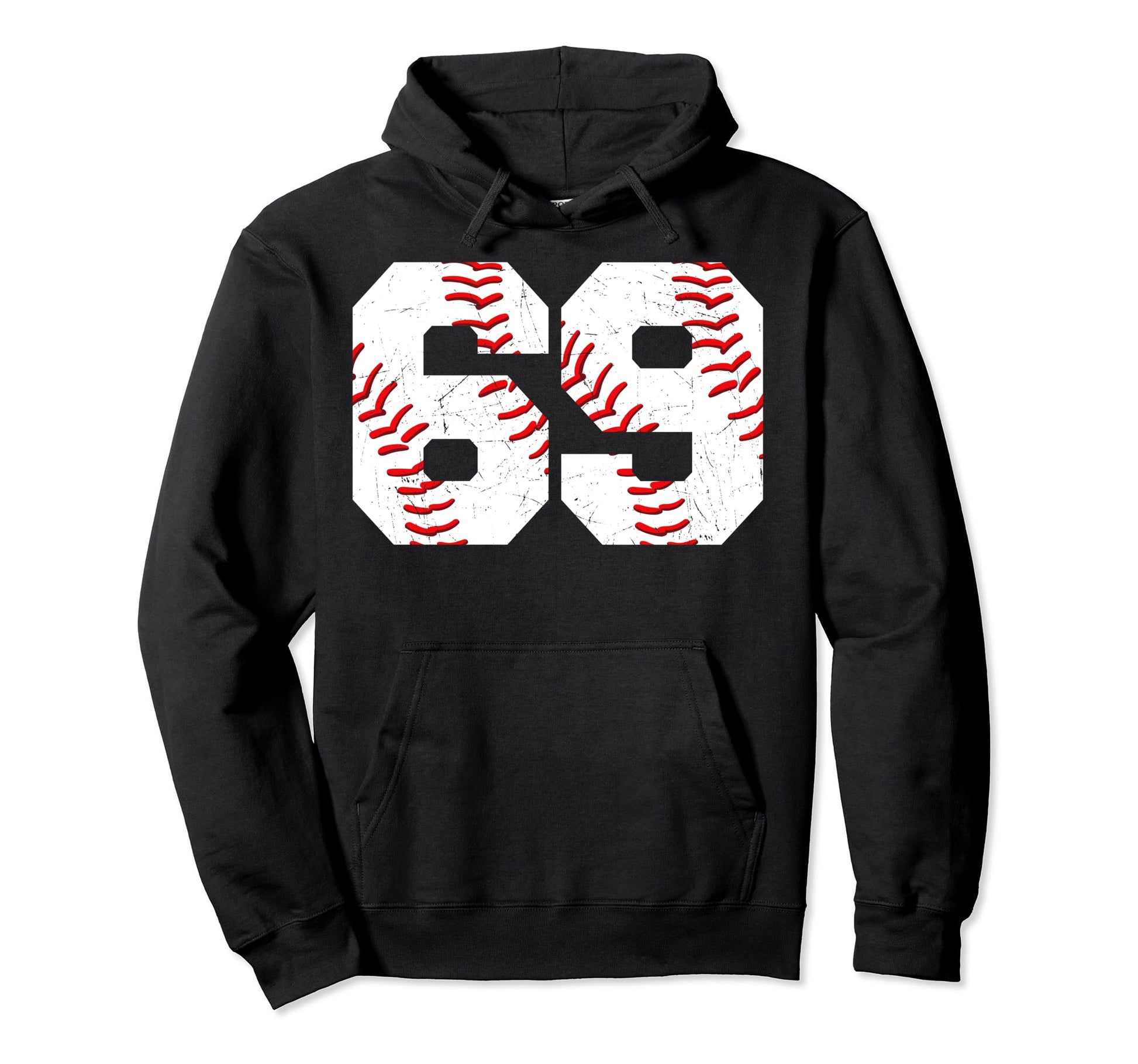 69 Birthday Baseball Theme Bday Party Hoodie - Unique Graphic Unisex - T-Shirt, Sweatshirt, Hoodie