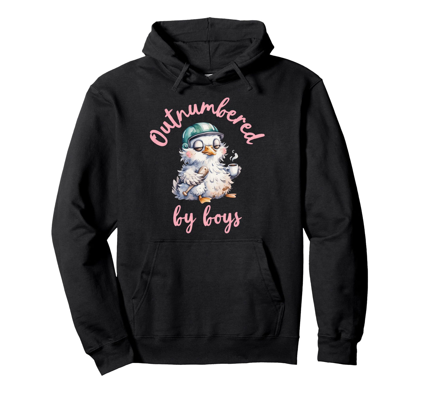 Mom Goose Mothers Day Outnumbered Hoodie - Unique Graphic Men Women - T-Shirt, Sweatshirt, Hoodie