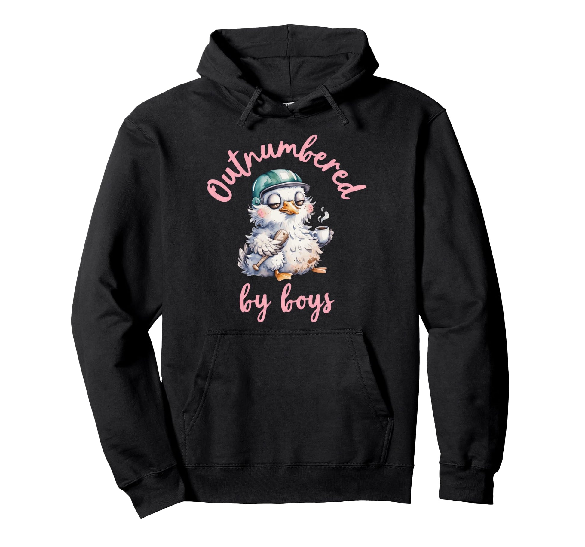 Mom Goose Mothers Day Outnumbered Hoodie - Unique Graphic Men Women - T-Shirt, Sweatshirt, Hoodie