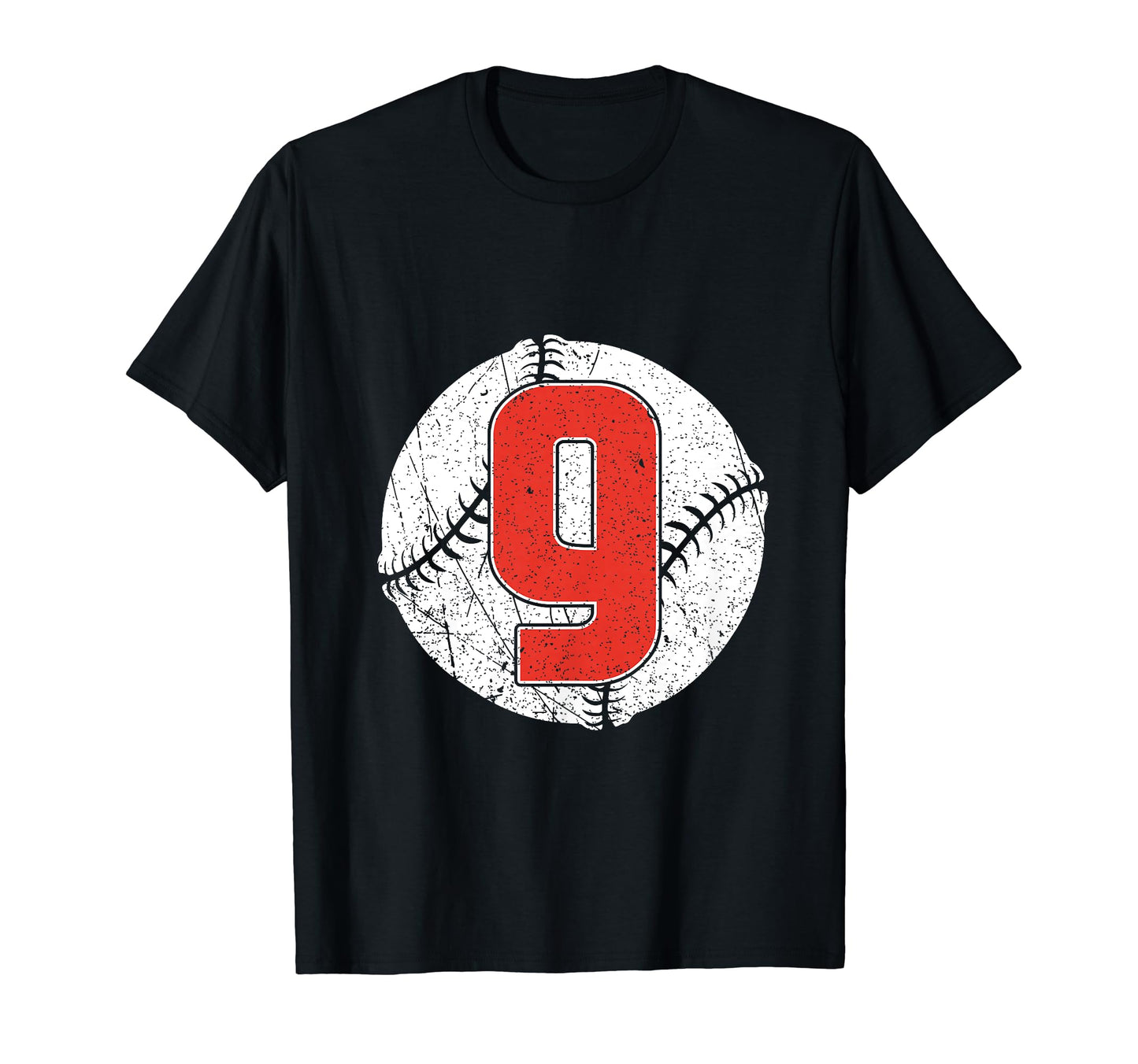 Baseball Birthday 9Th Birthday Party T-Shirt - Minimalist Print Men Women - T-Shirt, Sweatshirt, Hoodie