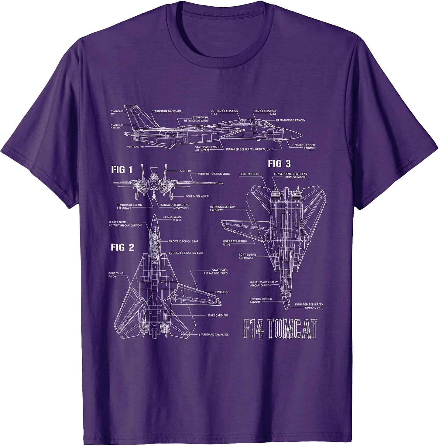 F-14 high performance fighter airplane Apparel co. - Adult & Kids T-Shirts, Sweatshirts & Hoodies apparel design preview 1