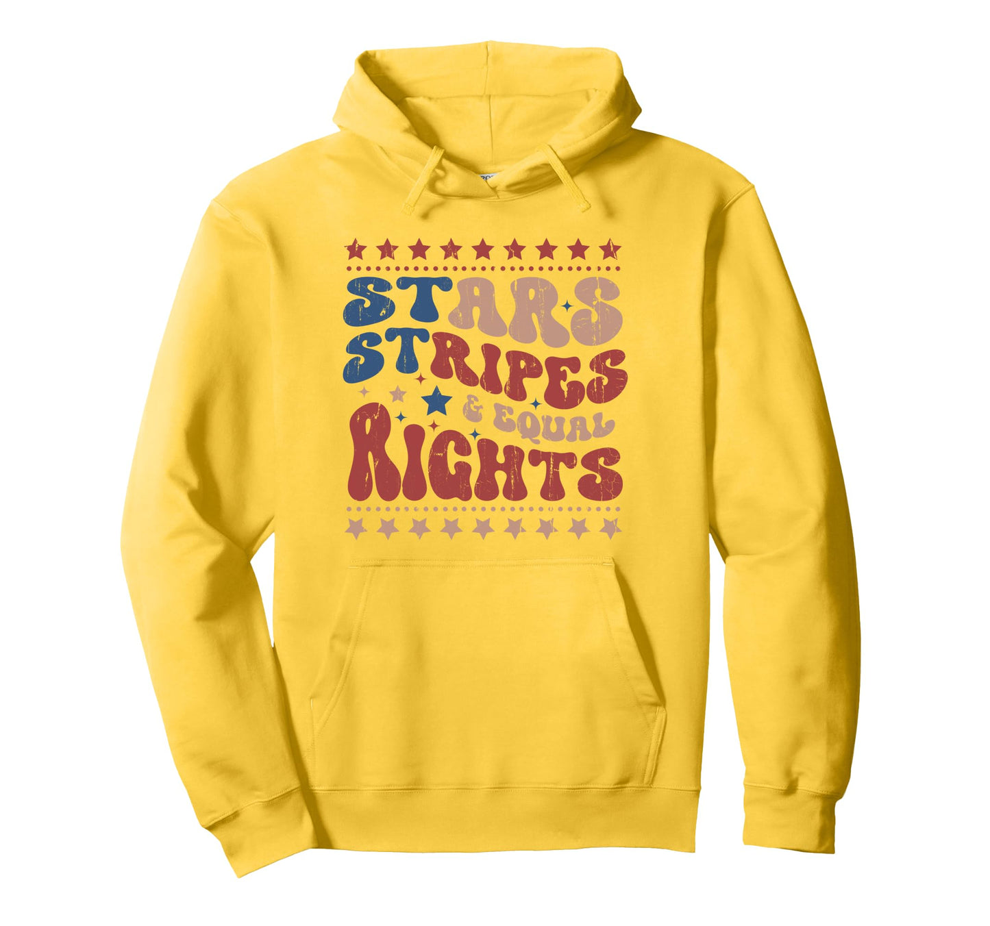 Stars Stripes And Equal Rights 4Th July Hoodie - Unique Graphic Unisex - T-Shirt, Sweatshirt, Hoodie