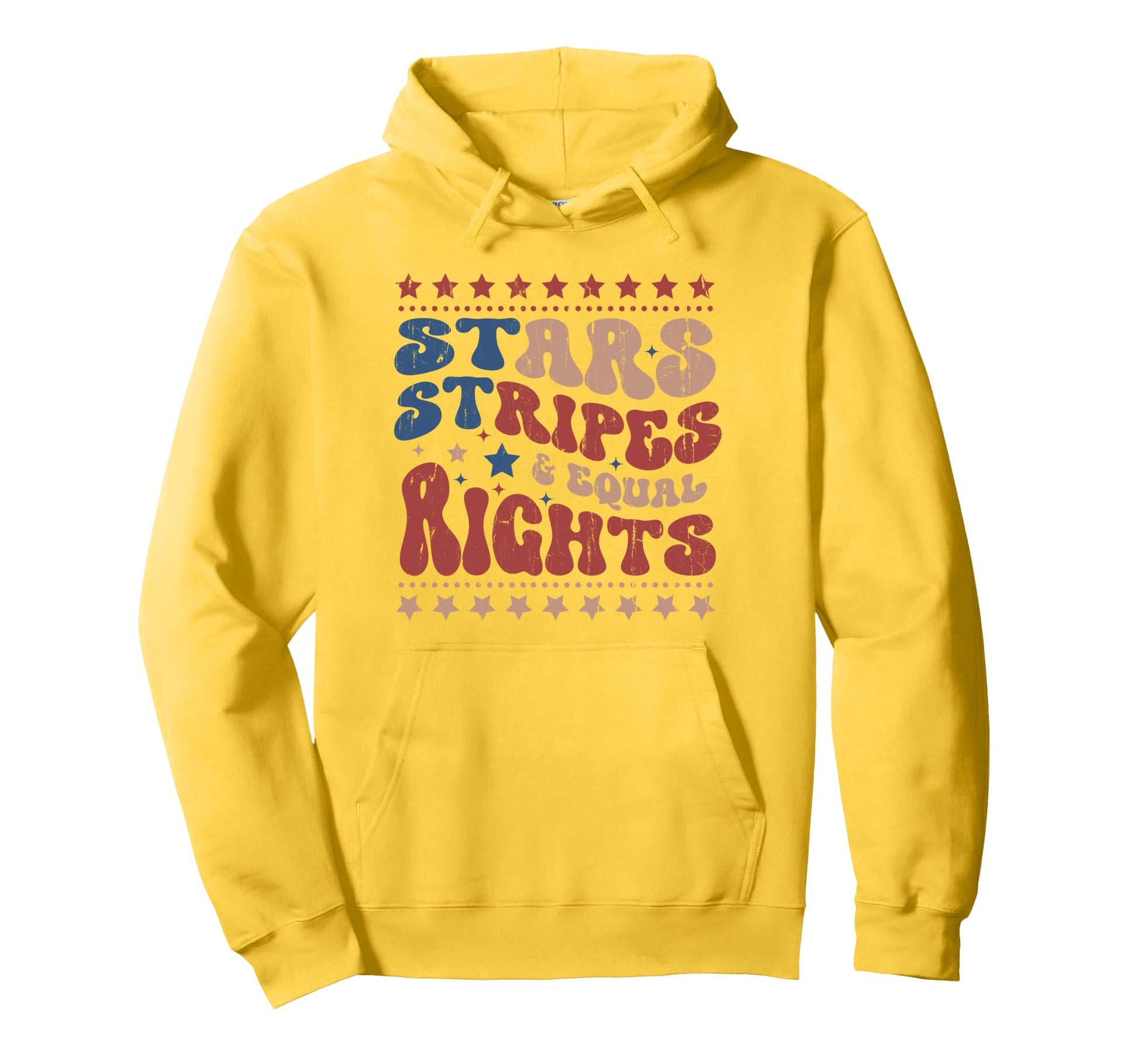 Stars Stripes And Equal Rights 4Th July Hoodie - Unique Graphic Unisex - T-Shirt, Sweatshirt, Hoodie