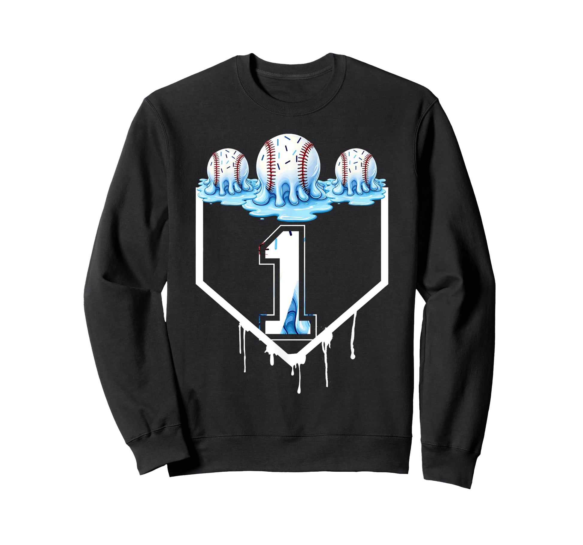 1St Birthday Party Ice Cream Sweatshirt - Casual Everyday Wear Men Women - T-Shirt, Sweatshirt, Hoodie