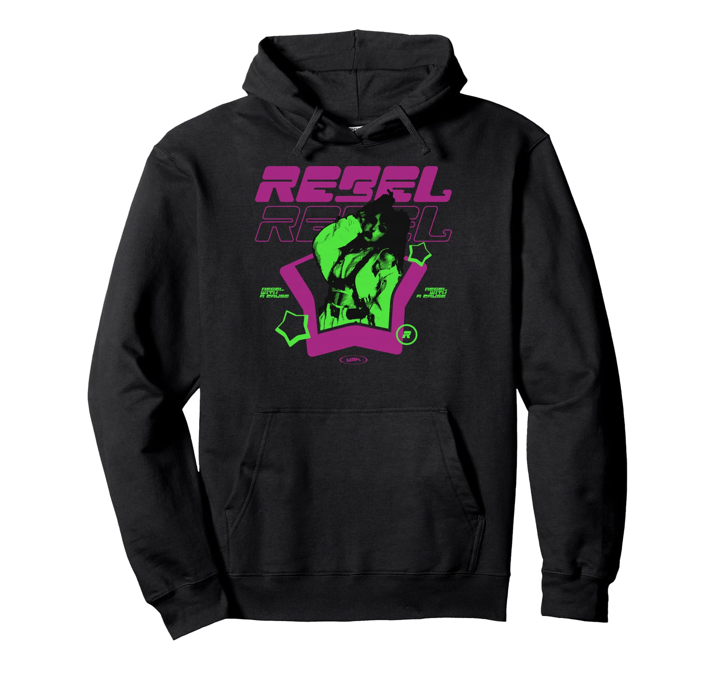 Y2K Rebel Bold Urban Graffiti Hoodie - Fun Novelty Design for Adults - T-Shirt, Sweatshirt, Hoodie