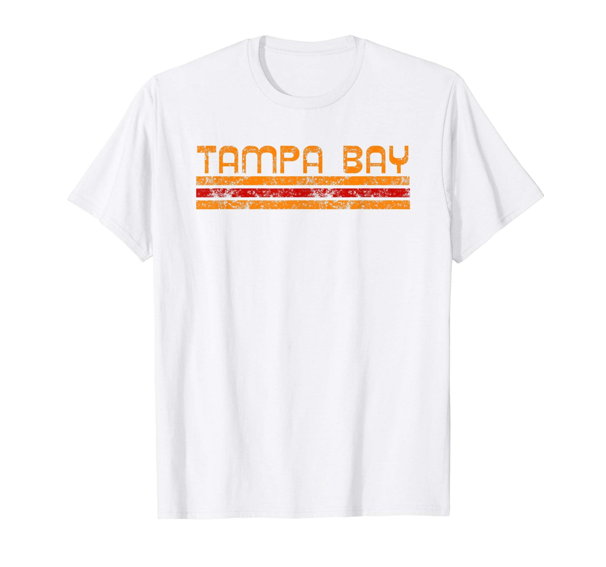 Tampa Bay Florida Weathered Stripe T-Shirt - Trendy Graphic for Adults - T-Shirt, Sweatshirt, Hoodie