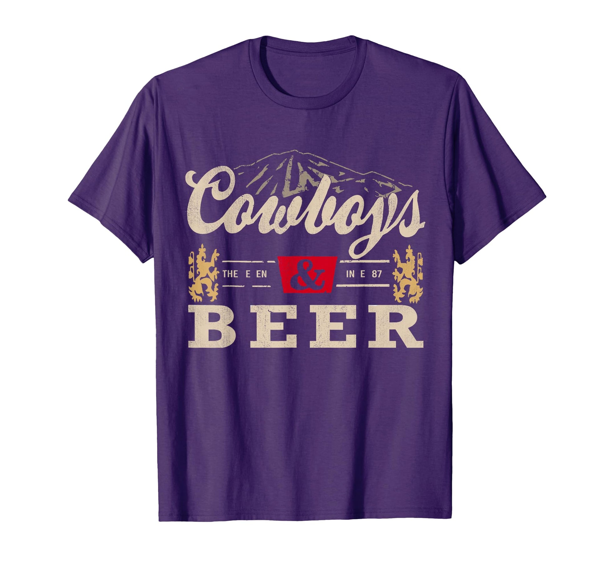 Cowboys Western And Beer Cowboy Lovers T-Shirt - Fun Novelty Design Unisex - T-Shirt, Sweatshirt, Hoodie