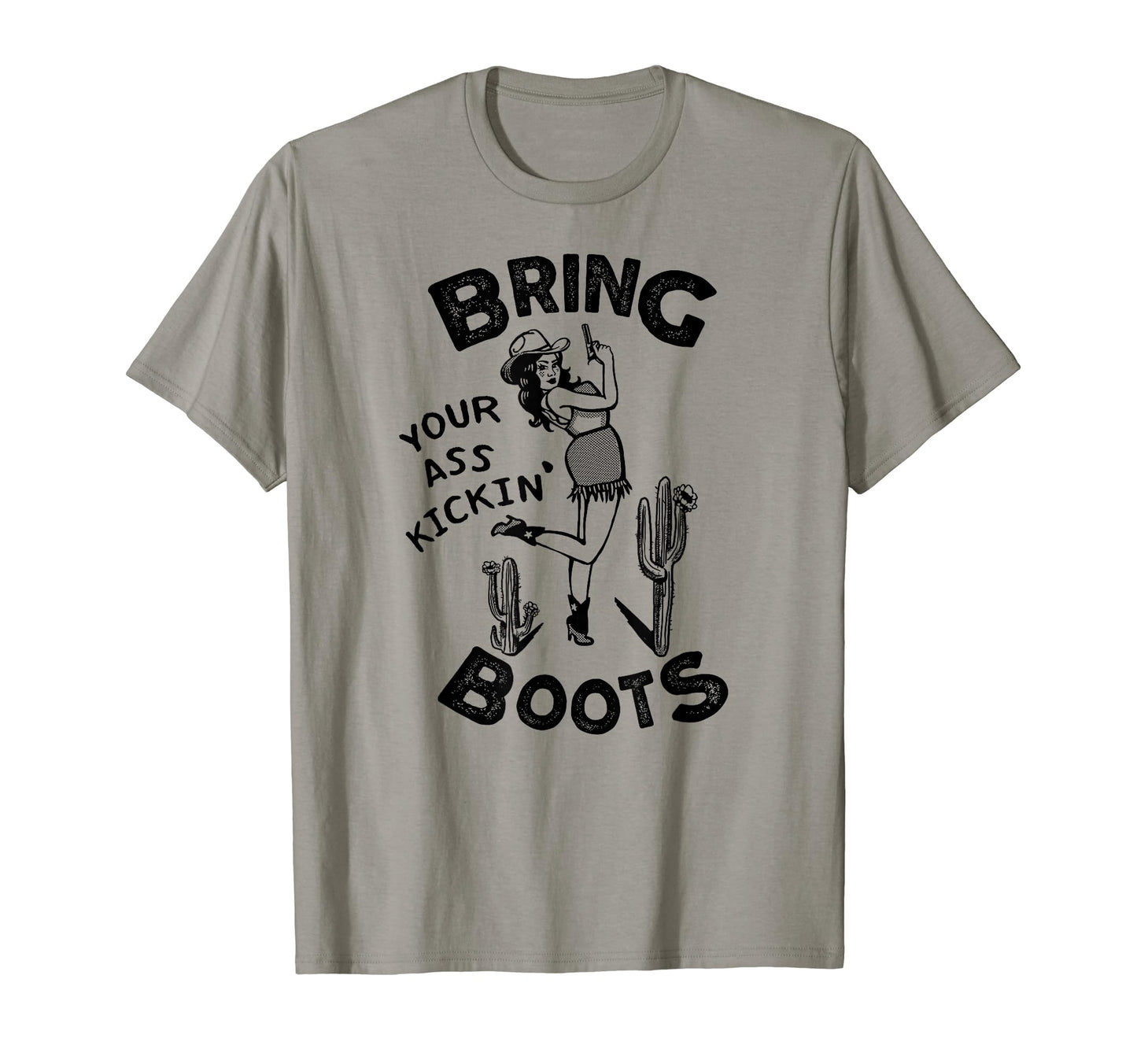 Kick Ass Western Yeehaw Giddy Up T-Shirt - Streetwear Style for Adults - T-Shirt, Sweatshirt, Hoodie