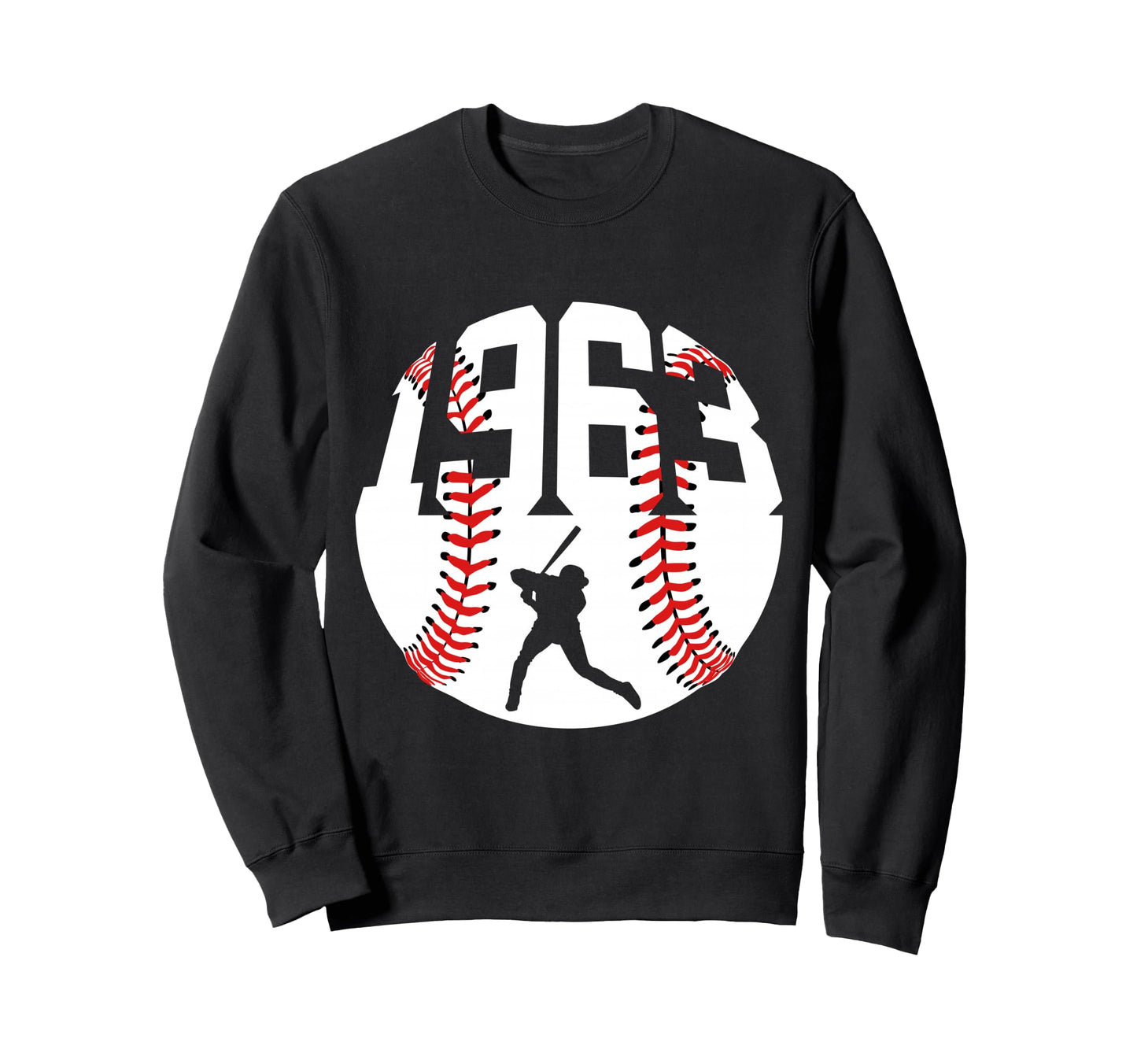 1963 Baseball 63Rd Birthday Sweatshirt - Aesthetic Graphic Men Women - T-Shirt, Sweatshirt, Hoodie