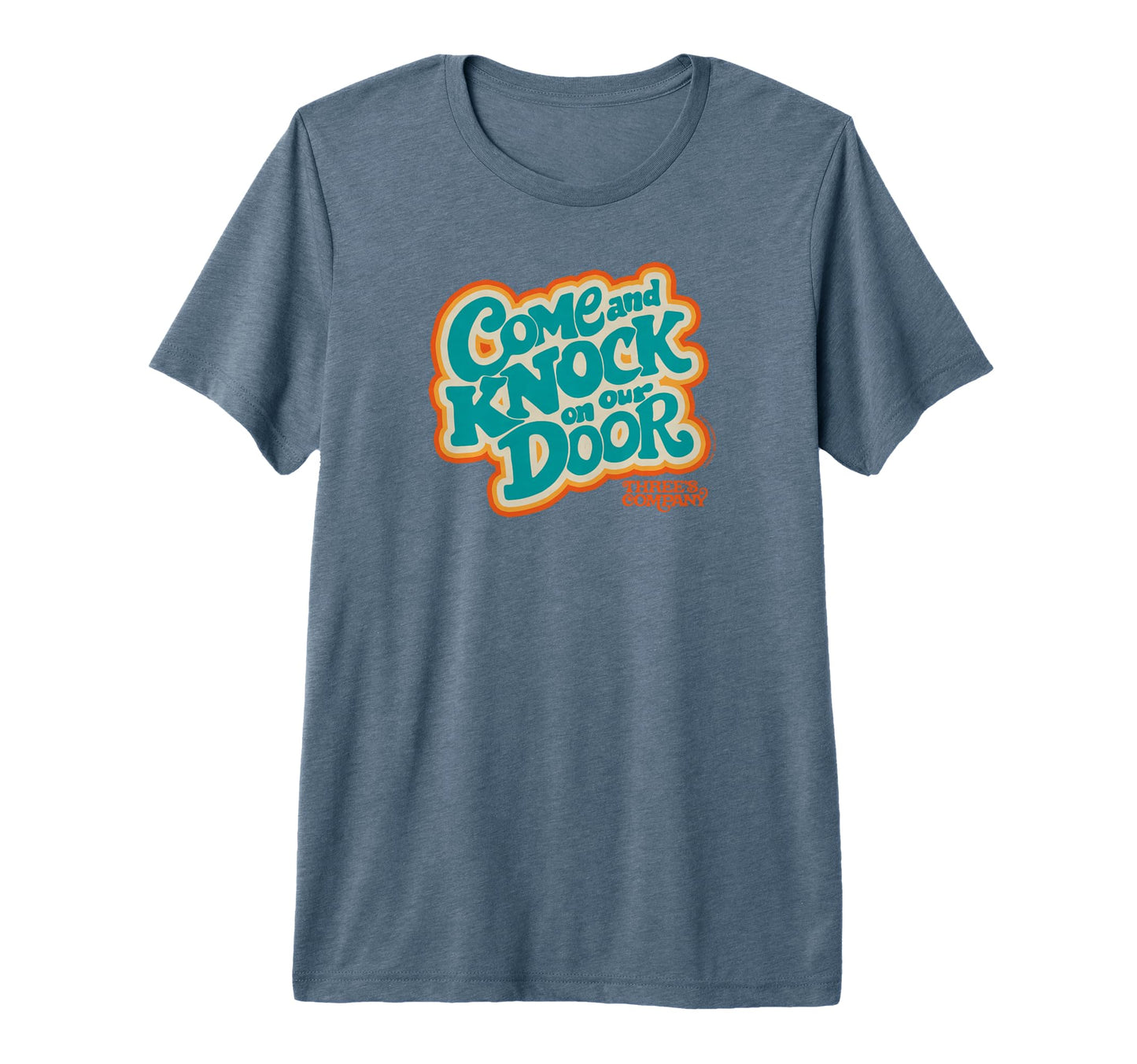 Threes Company Come And Knock Our T-Shirt - Aesthetic Graphic for Adults - T-Shirt, Sweatshirt, Hoodie