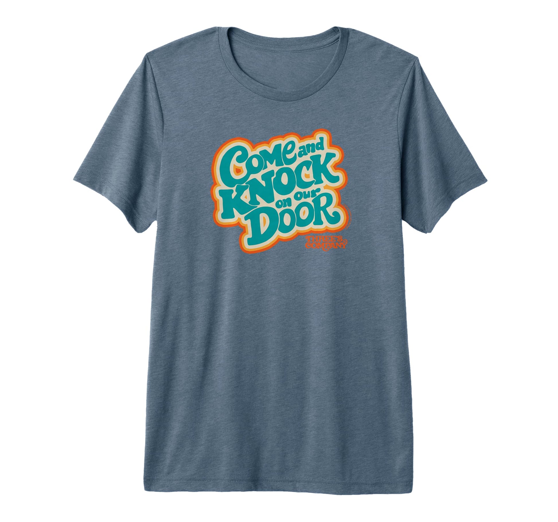 Threes Company Come And Knock Our T-Shirt - Aesthetic Graphic for Adults - T-Shirt, Sweatshirt, Hoodie
