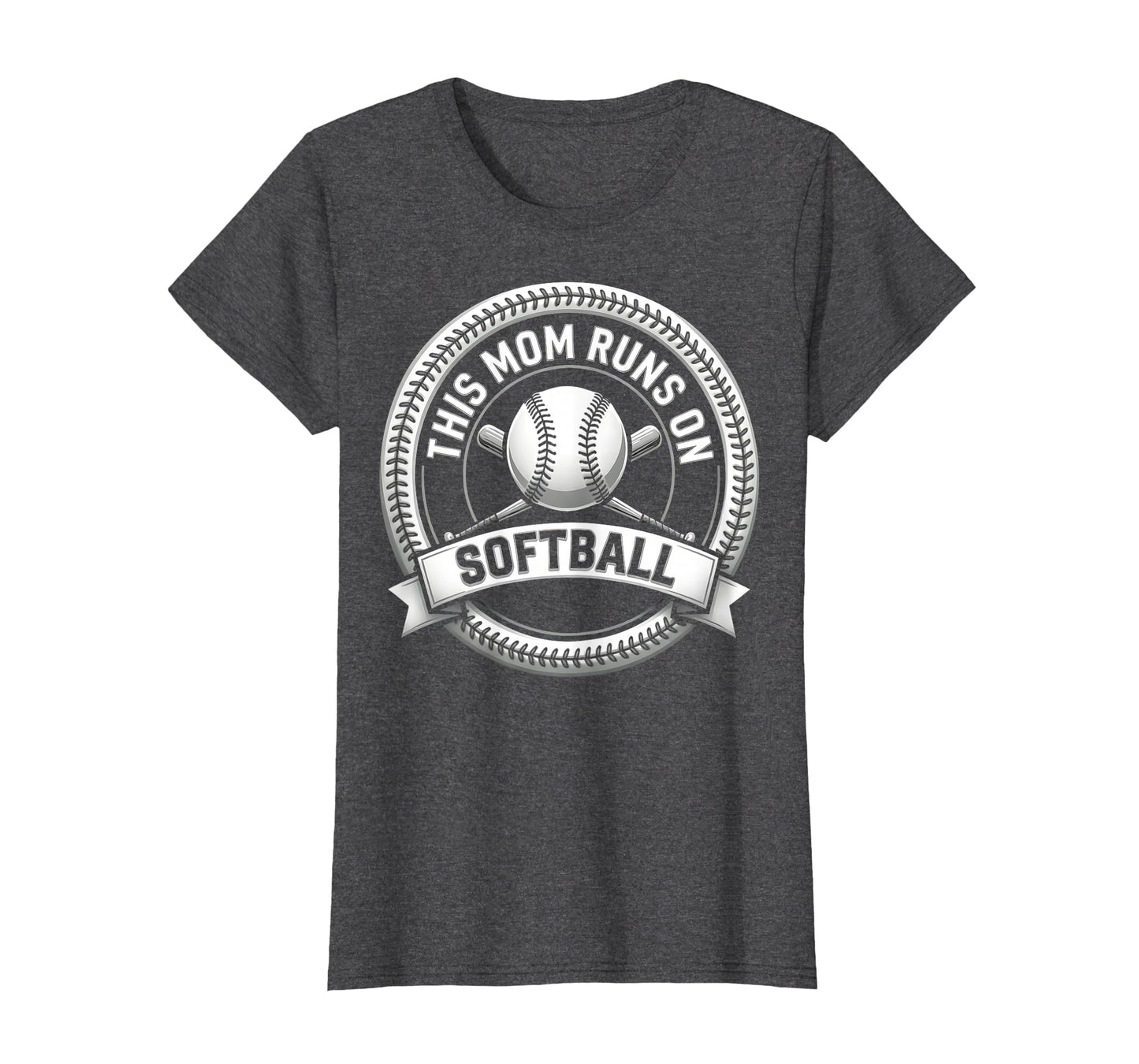 This Mom Runs Softball Proud Sports Mom T-Shirt - Unique Graphic Unisex - T-Shirt, Sweatshirt, Hoodie
