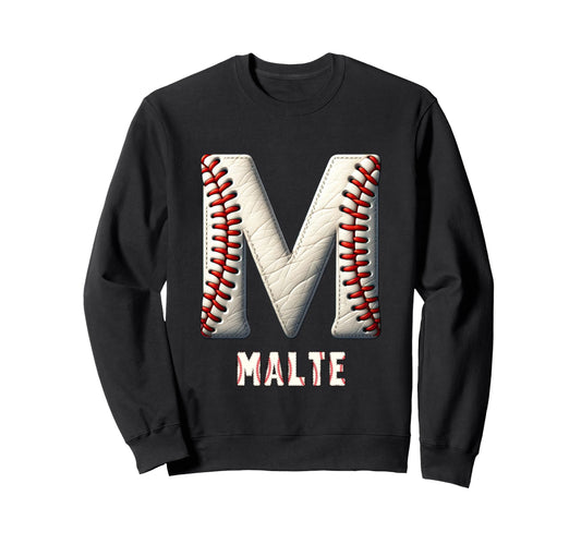 Baseball Home Run Toni Initial Sweatshirt - Graphic Print for Adults - T-Shirt, Sweatshirt, Hoodie
