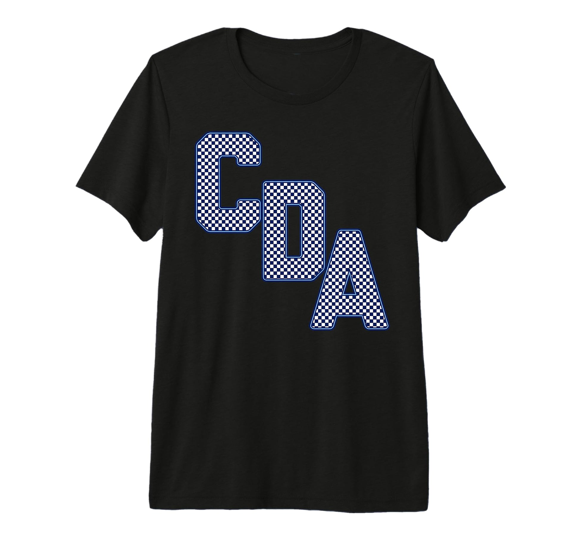 Cda Checkered Tri Blend T-Shirt - Custom Art Print for Adults - T-Shirt, Sweatshirt, Hoodie