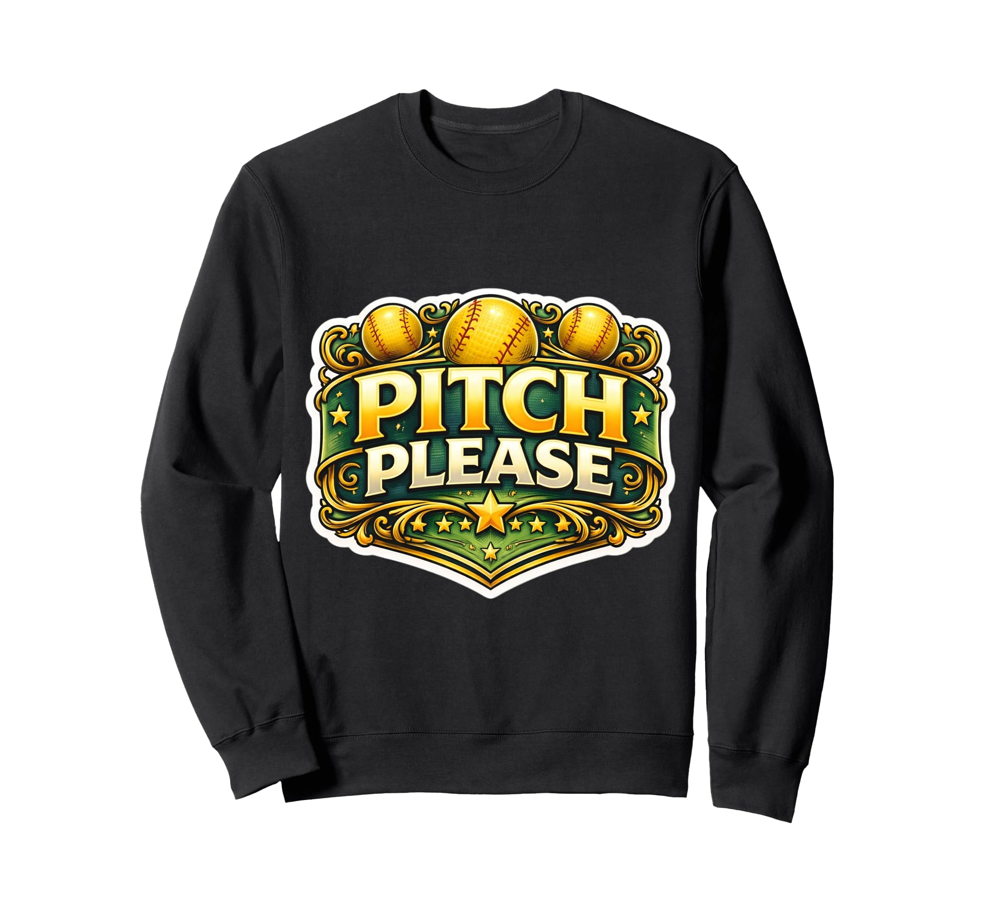 Pitch Please Funny Softball Player Sweatshirt - Trendy Graphic Men Women - T-Shirt, Sweatshirt, Hoodie