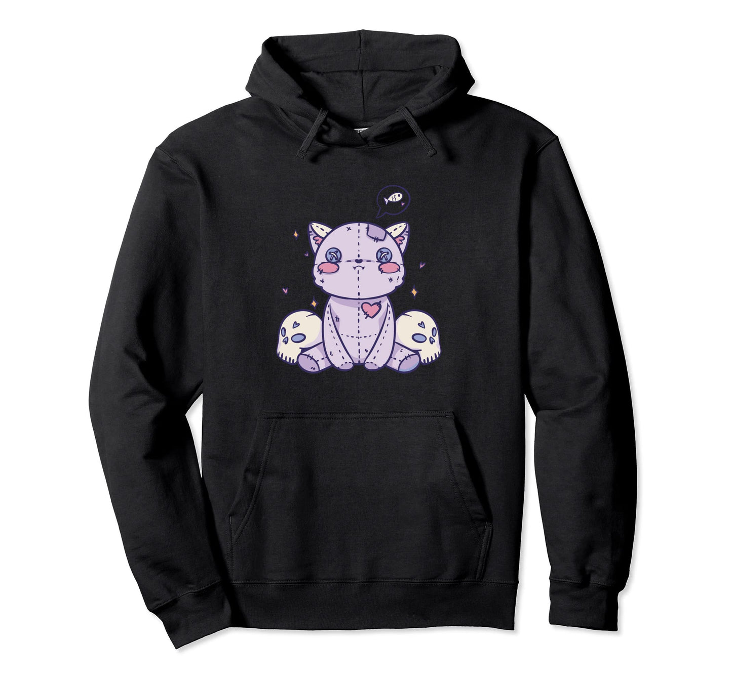 Pastel Goth Cat Alternative Aesthetic Hoodie - Fun Novelty Design Unisex - T-Shirt, Sweatshirt, Hoodie