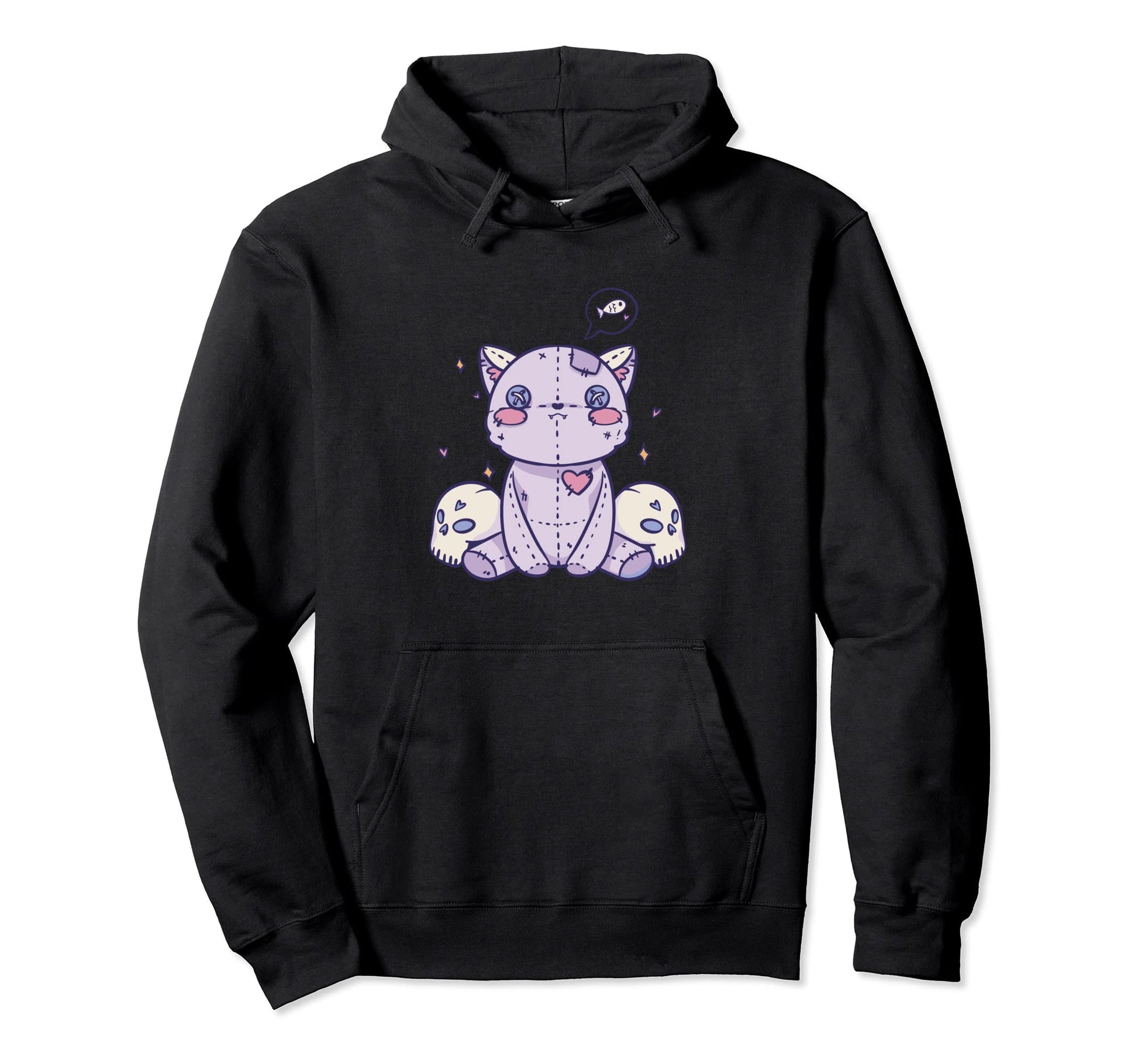 Pastel Goth Cat Alternative Aesthetic Hoodie - Fun Novelty Design Unisex - T-Shirt, Sweatshirt, Hoodie