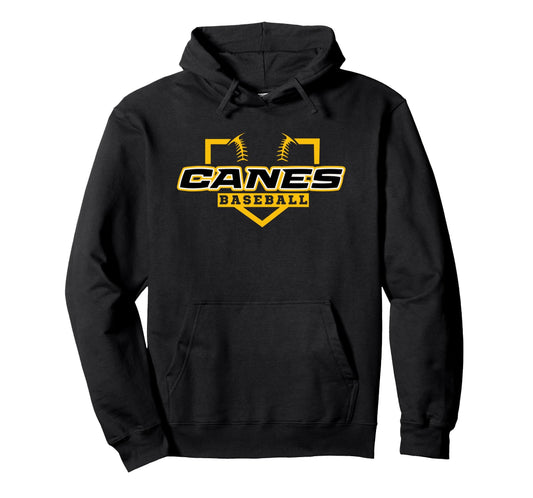 As Canes Baseball Sports Hoodie - Novelty Apparel for Adults - T-Shirt, Sweatshirt, Hoodie