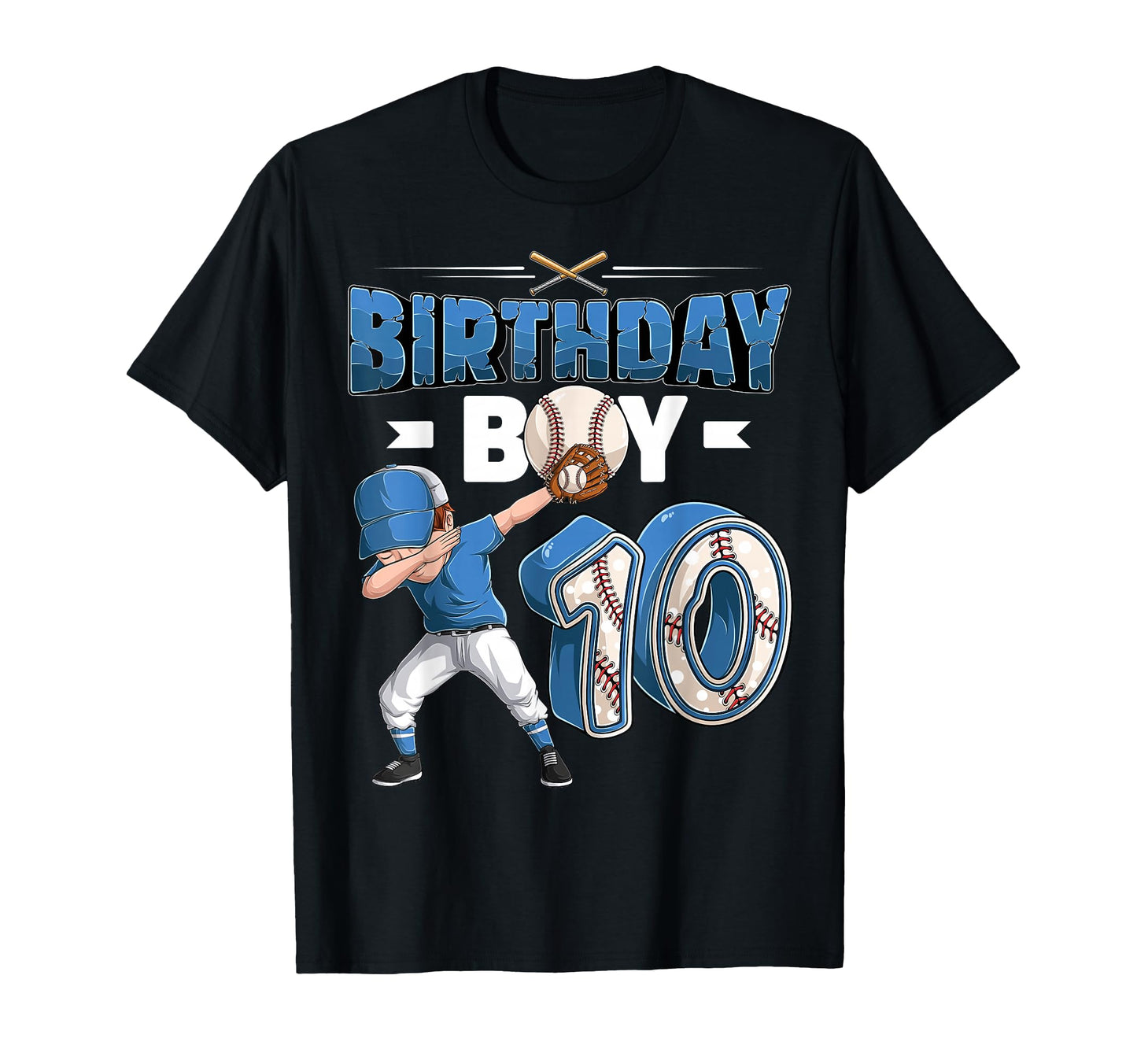 Dabbing 10 Year Old Baseball Player T-Shirt - Aesthetic Graphic Men Women - T-Shirt, Sweatshirt, Hoodie