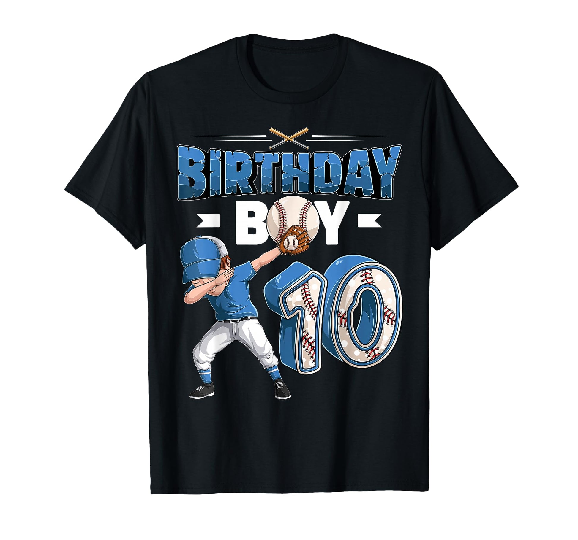 Dabbing 10 Year Old Baseball Player T-Shirt - Aesthetic Graphic Men Women - T-Shirt, Sweatshirt, Hoodie