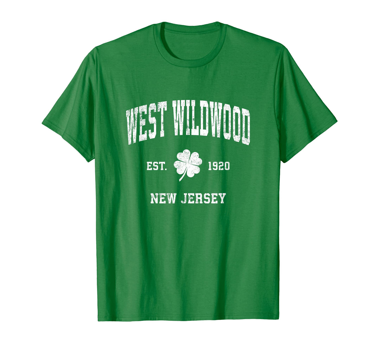 West Wildwood New Jersey Shamrock T-Shirt - Fun Novelty Design Men Women - T-Shirt, Sweatshirt, Hoodie