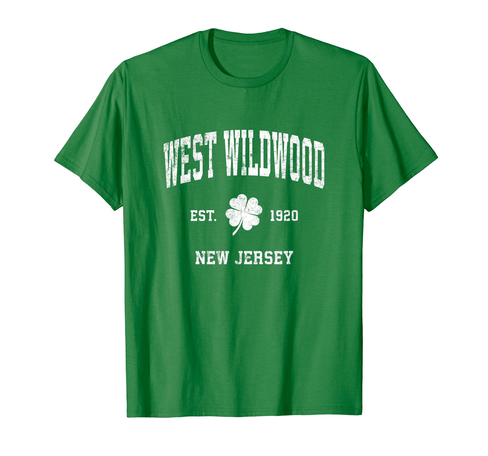 West Wildwood New Jersey Shamrock T-Shirt - Fun Novelty Design Men Women - T-Shirt, Sweatshirt, Hoodie