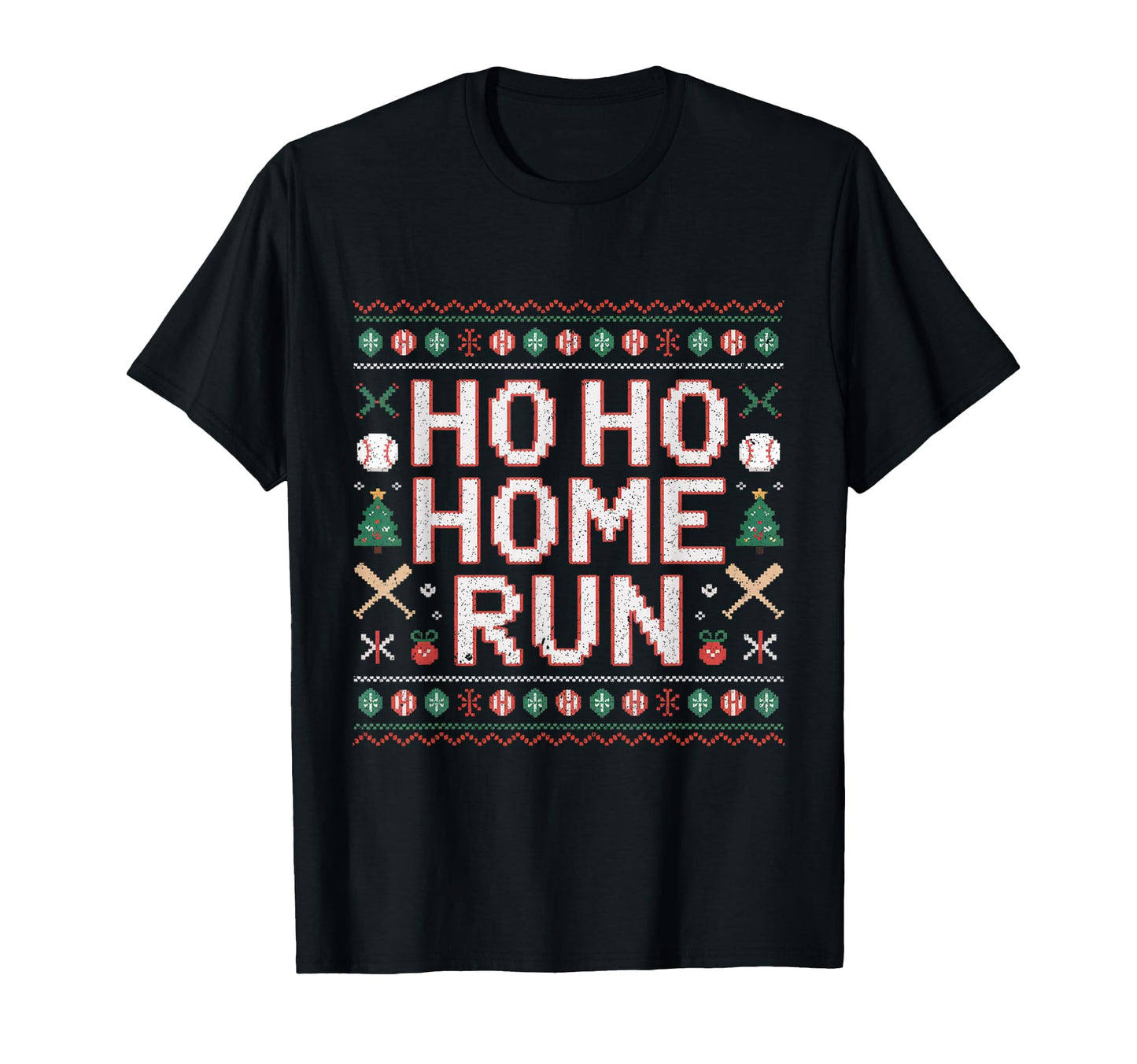Ho Ho Home Run Baseball T-Shirt - Minimalist Print Unisex - T-Shirt, Sweatshirt, Hoodie