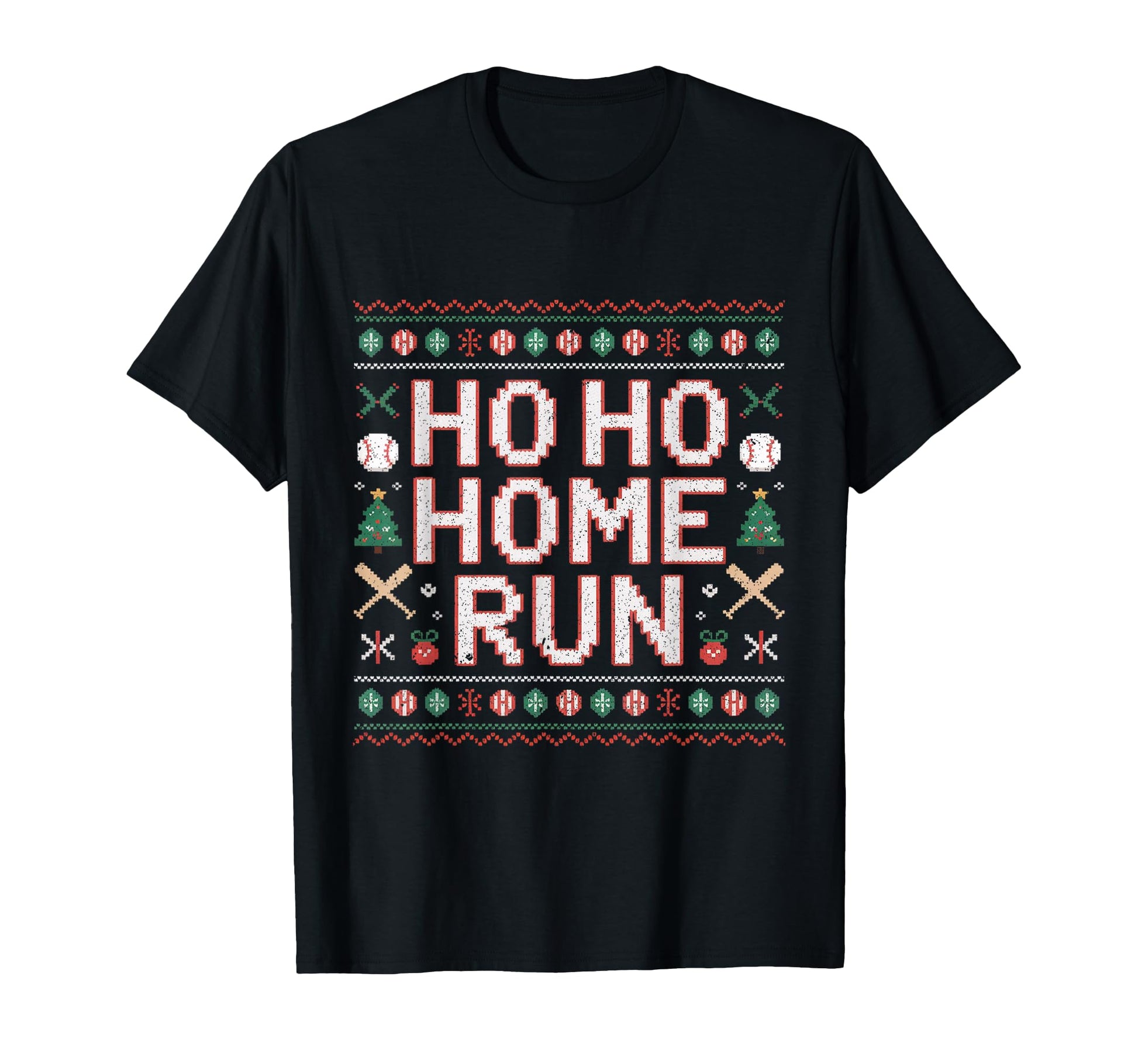 Ho Ho Home Run Baseball T-Shirt - Minimalist Print Unisex - T-Shirt, Sweatshirt, Hoodie