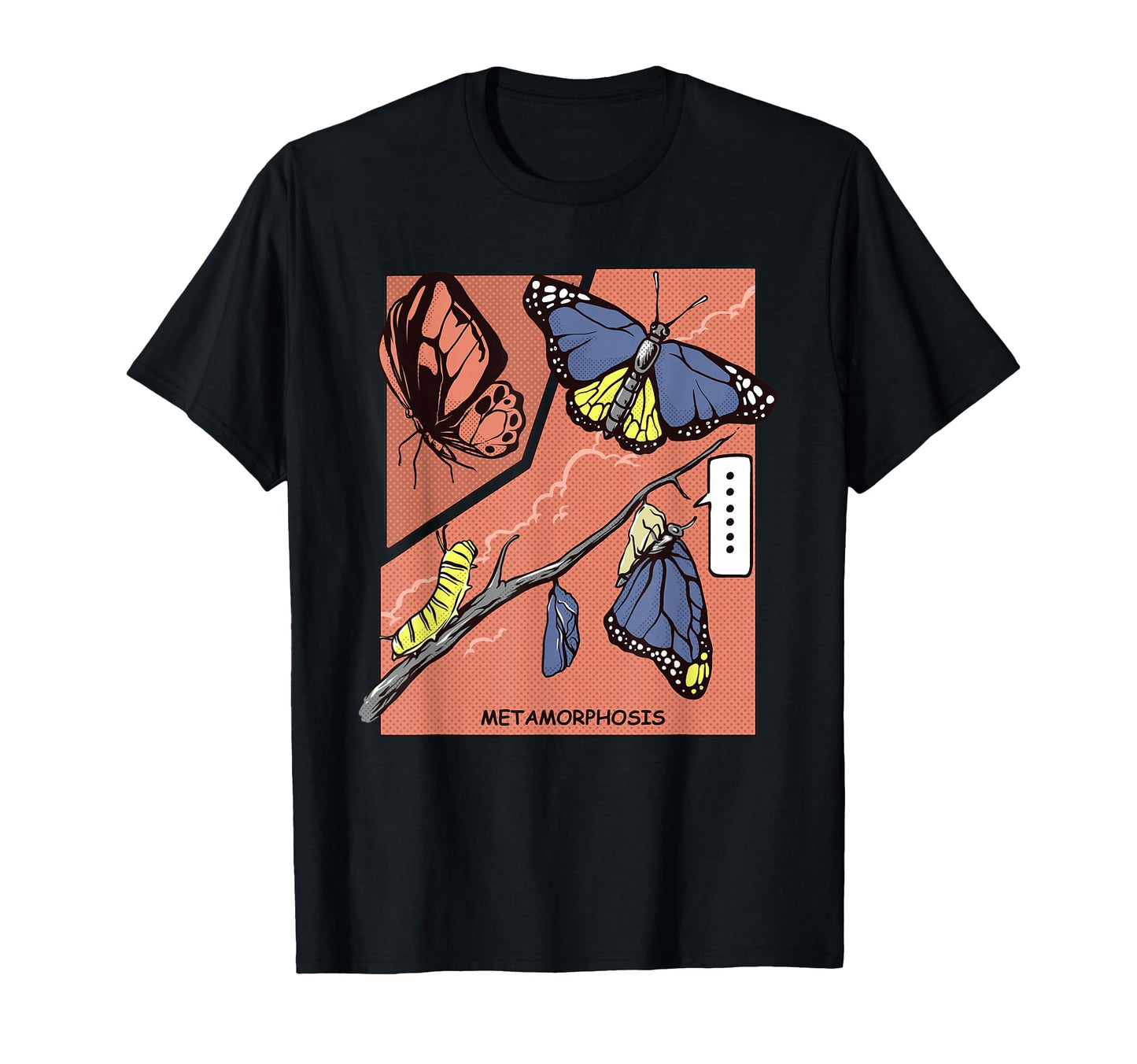 Butterfly Comic Y2K Grunge Aesthetic T-Shirt - Fun Novelty Design Unisex - T-Shirt, Sweatshirt, Hoodie