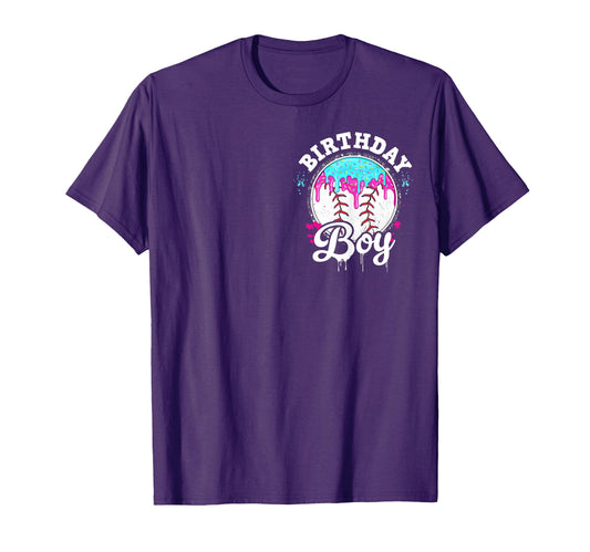 Baseball 8 Year Old Ice Cream Drip T-Shirt - Custom Art Print Men Women - T-Shirt, Sweatshirt, Hoodie