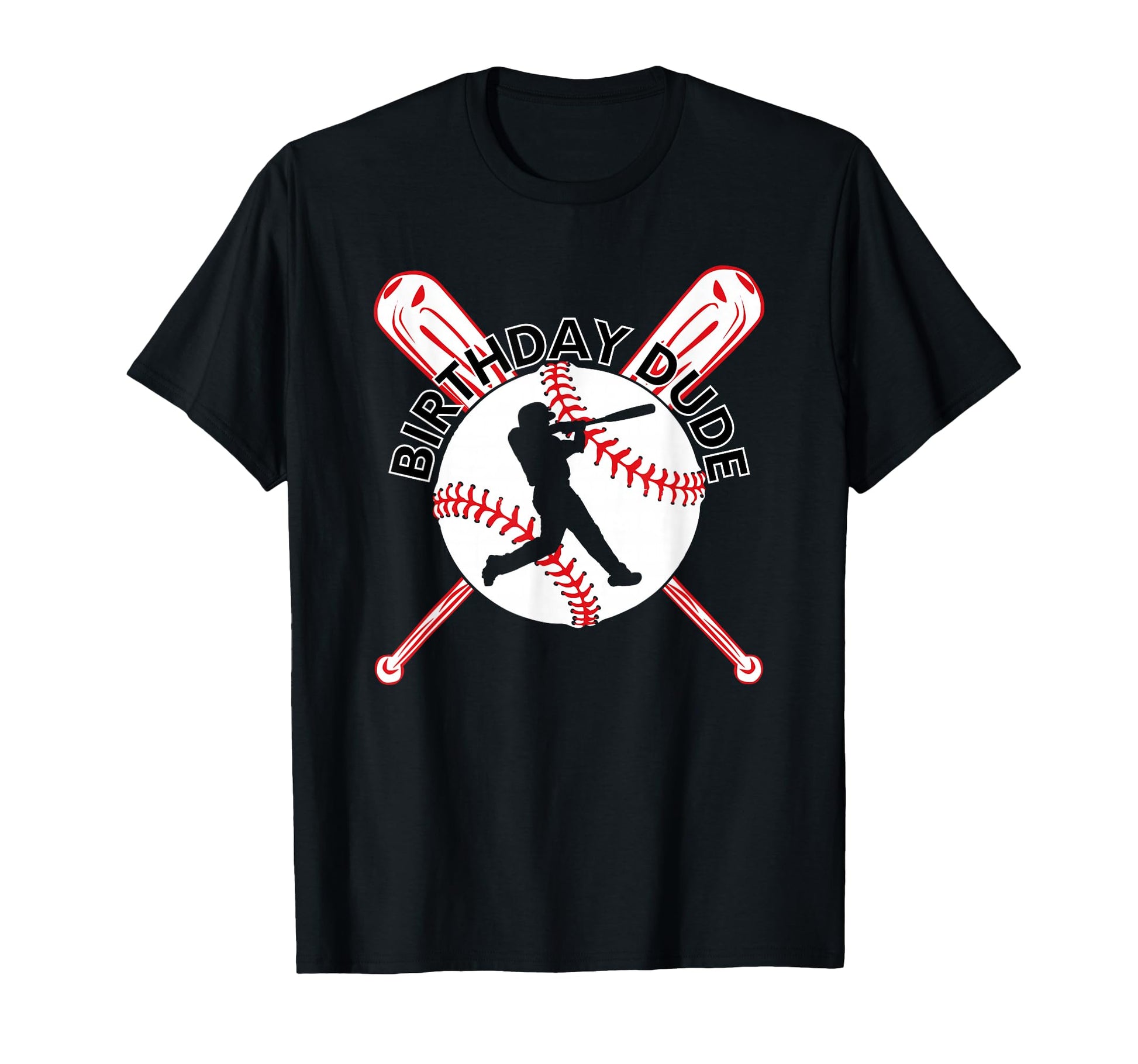 Birthday Dude Baseball Party T-Shirt - Minimalist Print Unisex - T-Shirt, Sweatshirt, Hoodie