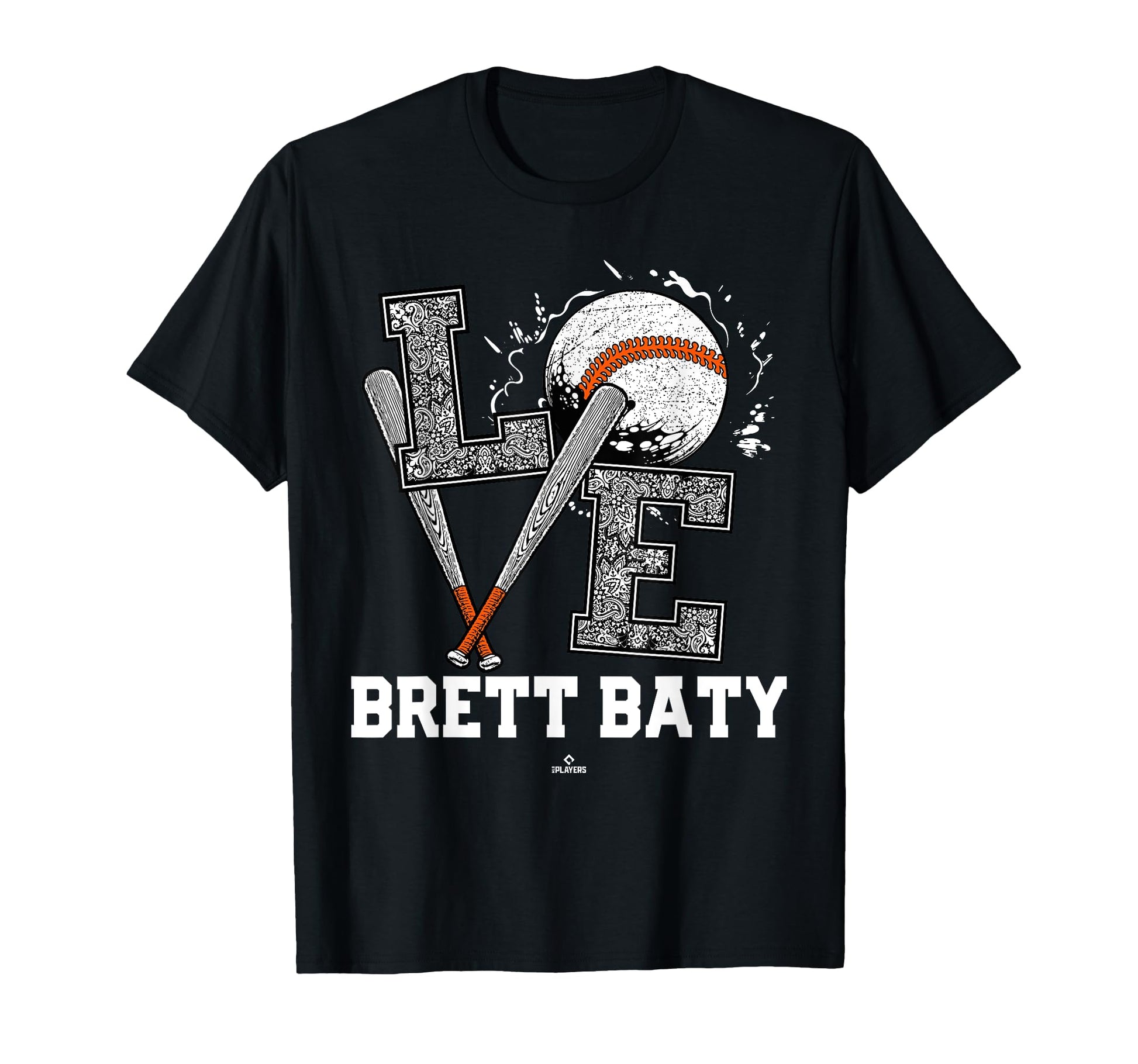 Distressed Baseball Love Brett Baty New T-Shirt - Trendy Graphic Unisex - T-Shirt, Sweatshirt, Hoodie