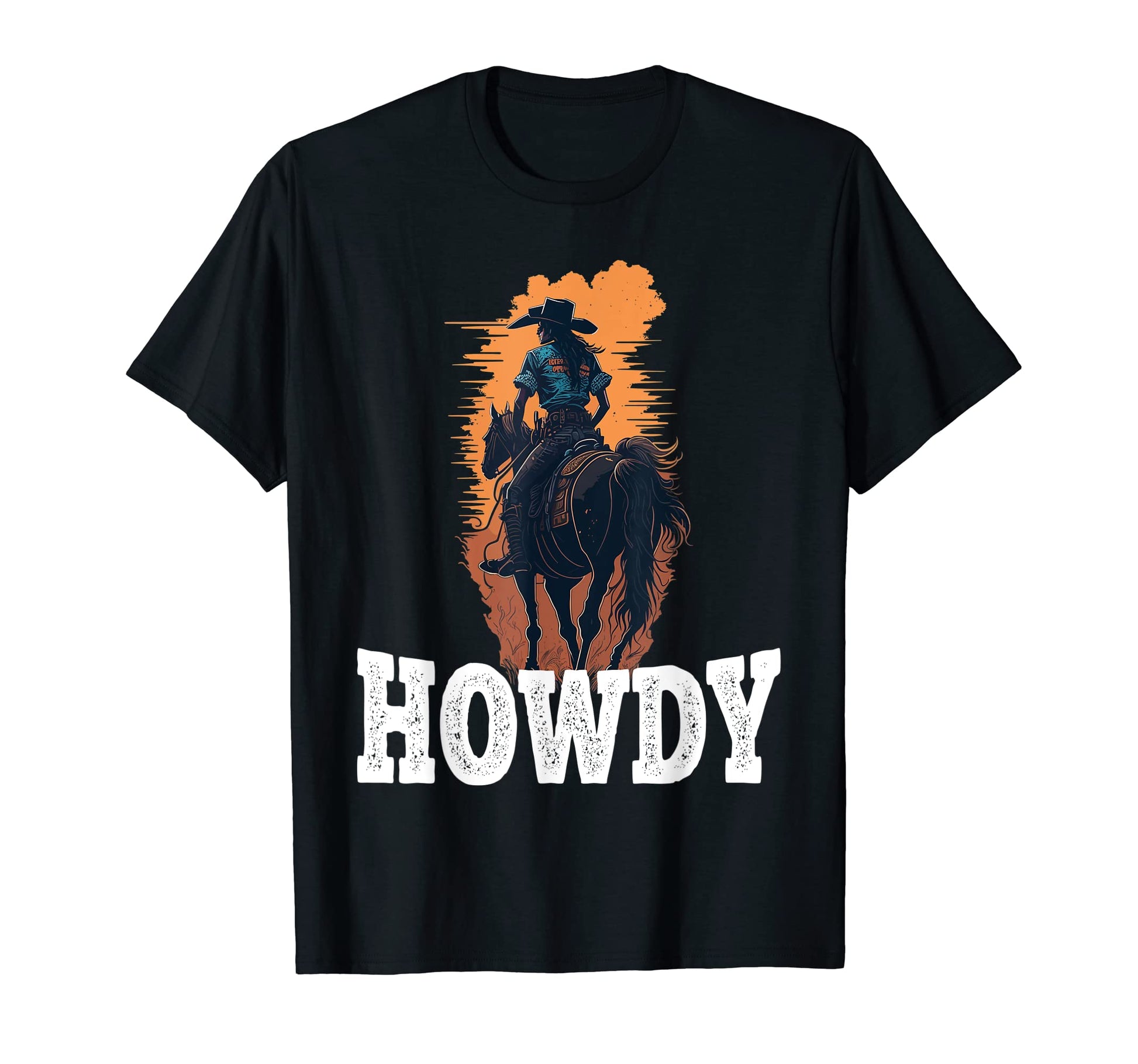 Howdy Cowgirl Western Rodeo Country T-Shirt - Streetwear Style for Adults - T-Shirt, Sweatshirt, Hoodie