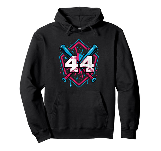 Baseball 44 Year Old Ice Cream Drip Hoodie - Custom Art Print for Adults - T-Shirt, Sweatshirt, Hoodie