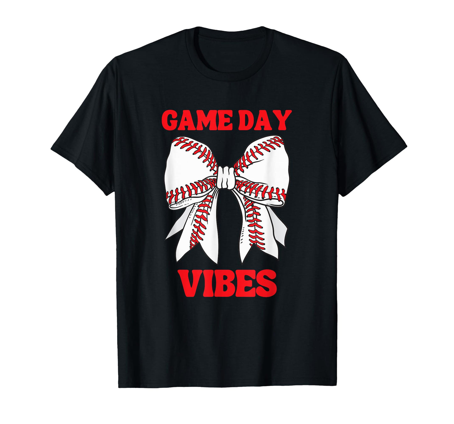 Game Day Vibes Coquette Bow Baseball T-Shirt - Aesthetic Graphic Unisex - T-Shirt, Sweatshirt, Hoodie