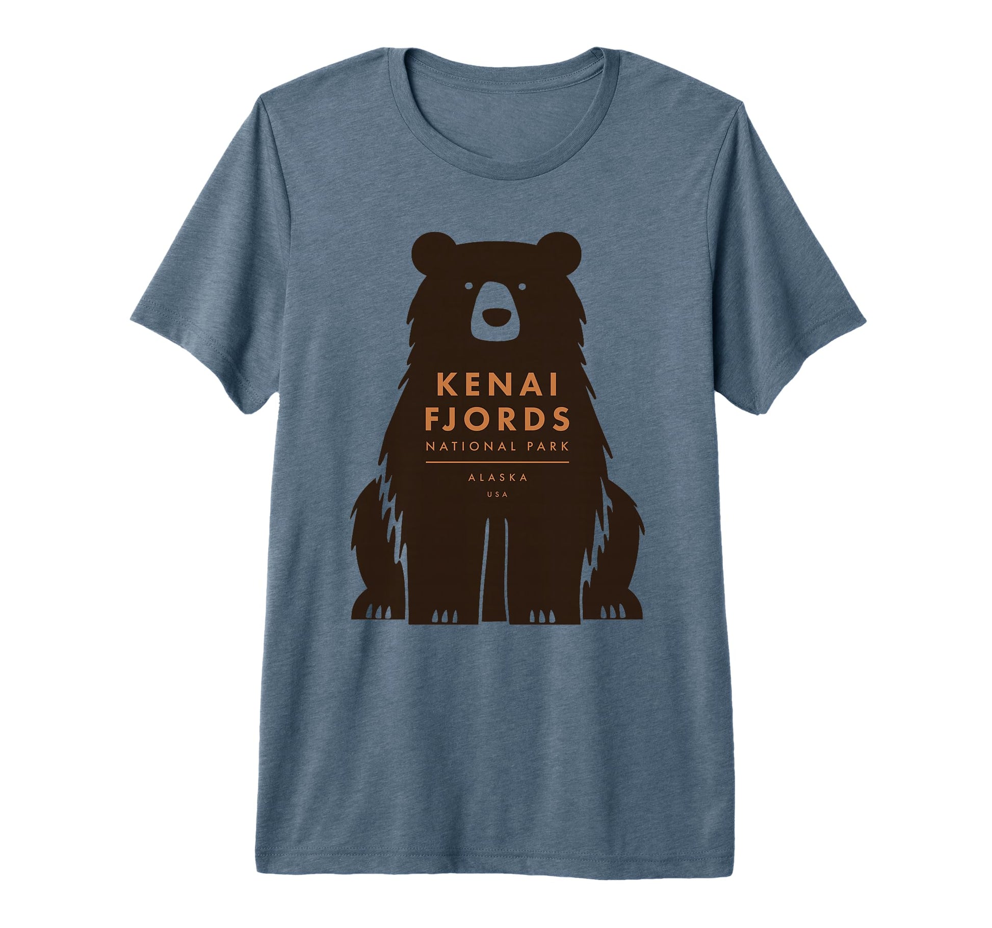 Kenai Fjords National Park Alaska Bear T-Shirt - Minimalist Print Unisex - T-Shirt, Sweatshirt, Hoodie